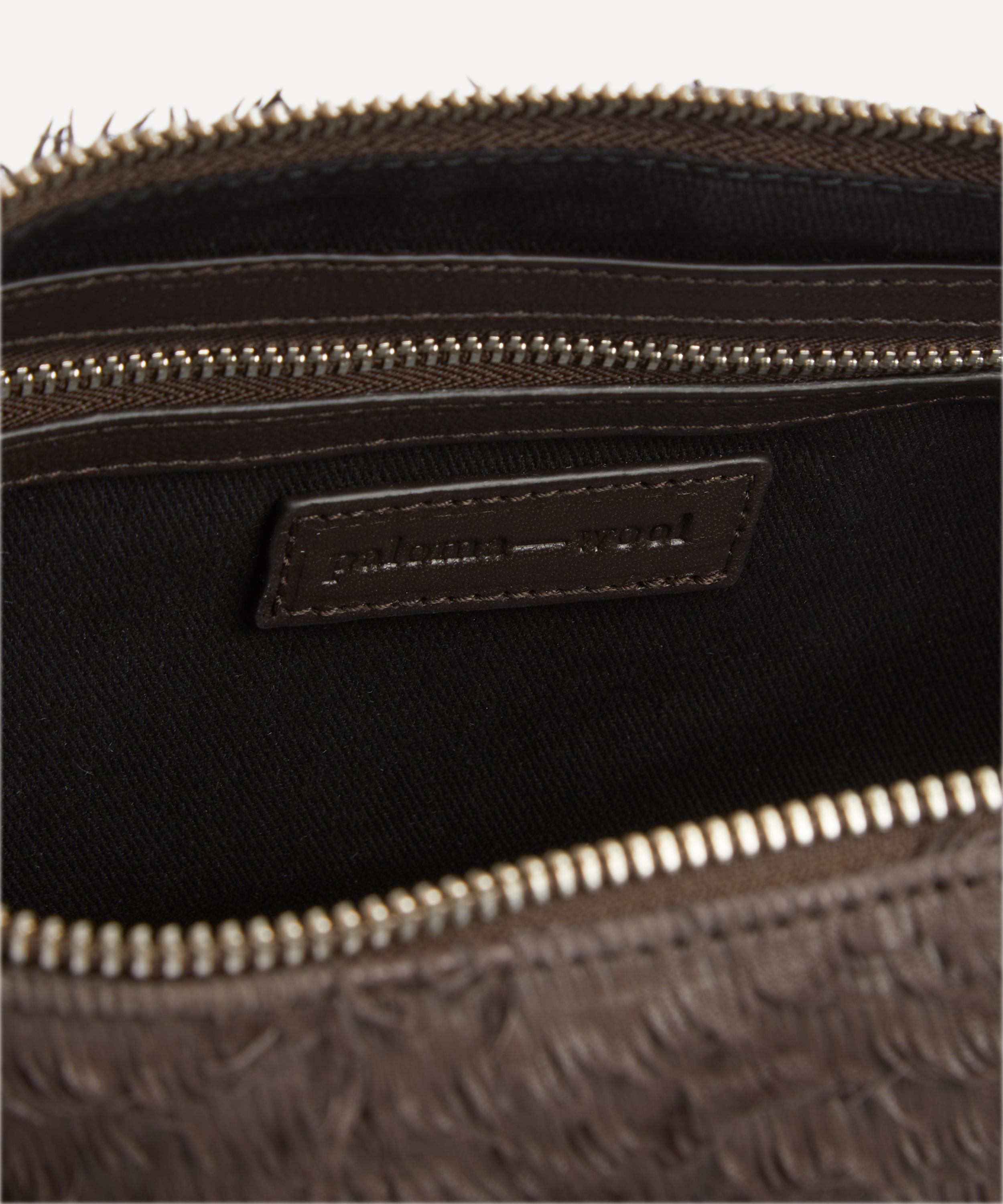 Paloma Wool - Mini Dry Brown Leather Shoulder Bag image number 5