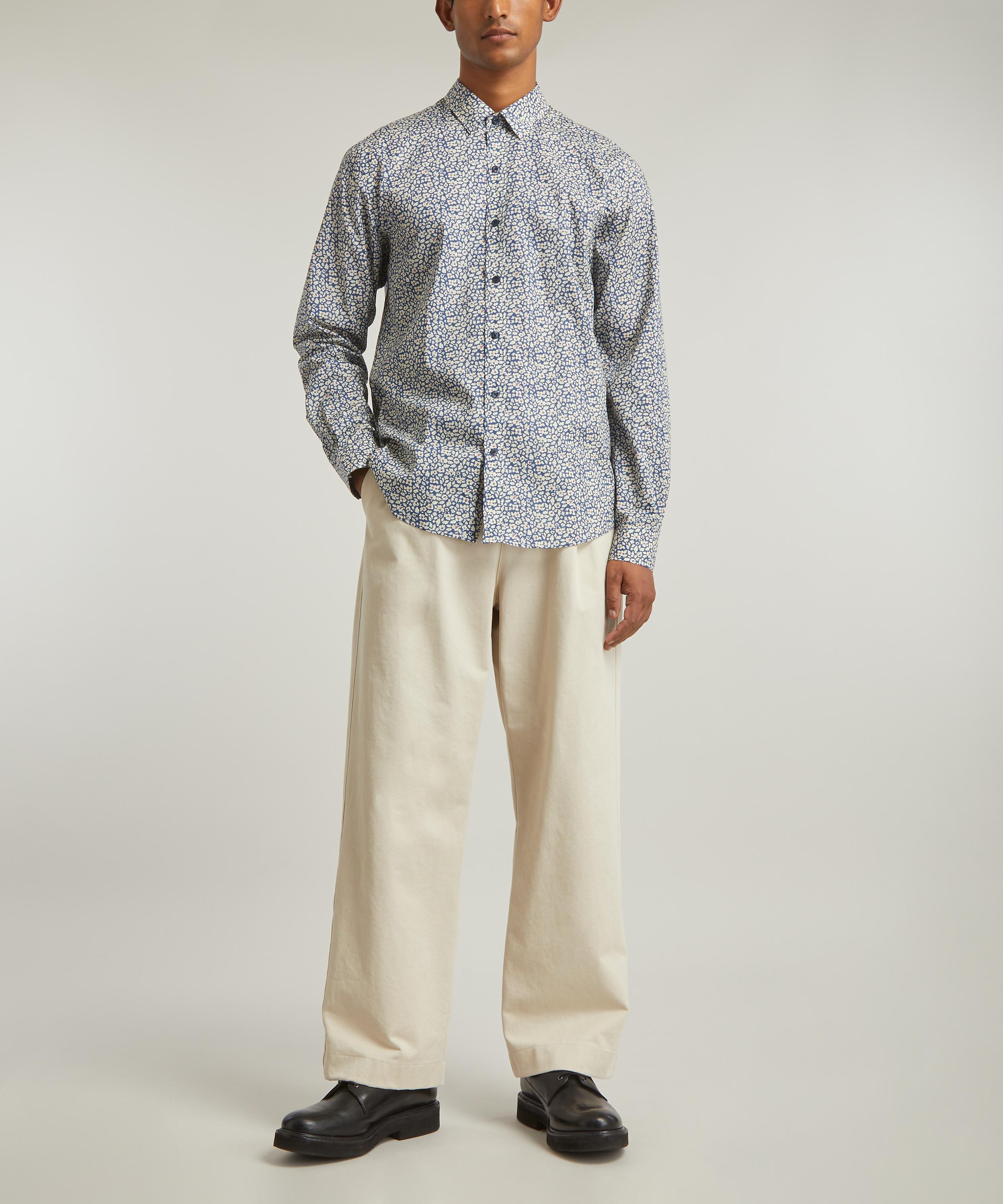 Liberty - Classic Fit Tana Lawn™ Cotton Shirt in Feather Fields image number 5