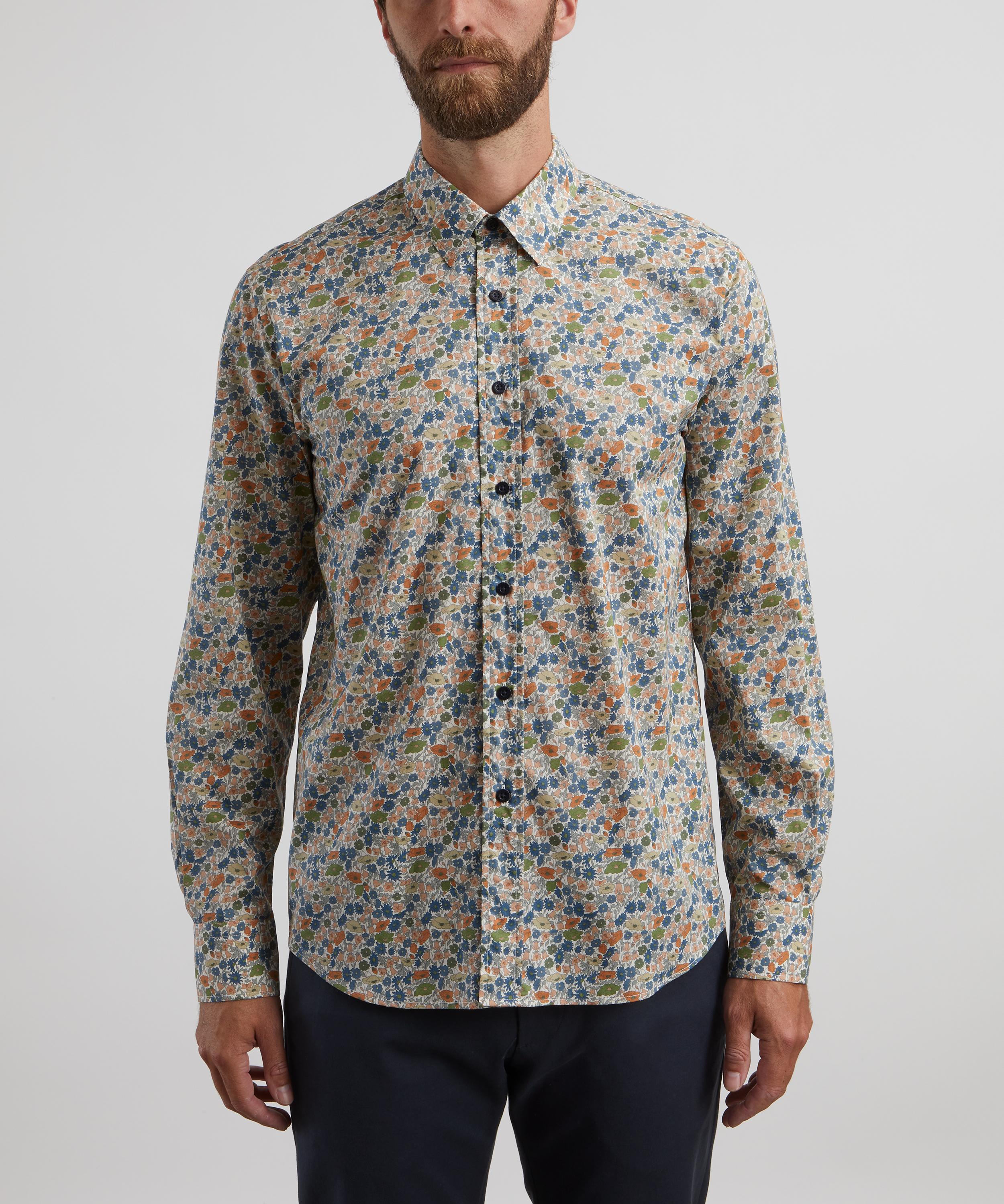 Liberty - Classic Fit Tana Lawn™ Cotton Shirt in Poppy Forest image number 2