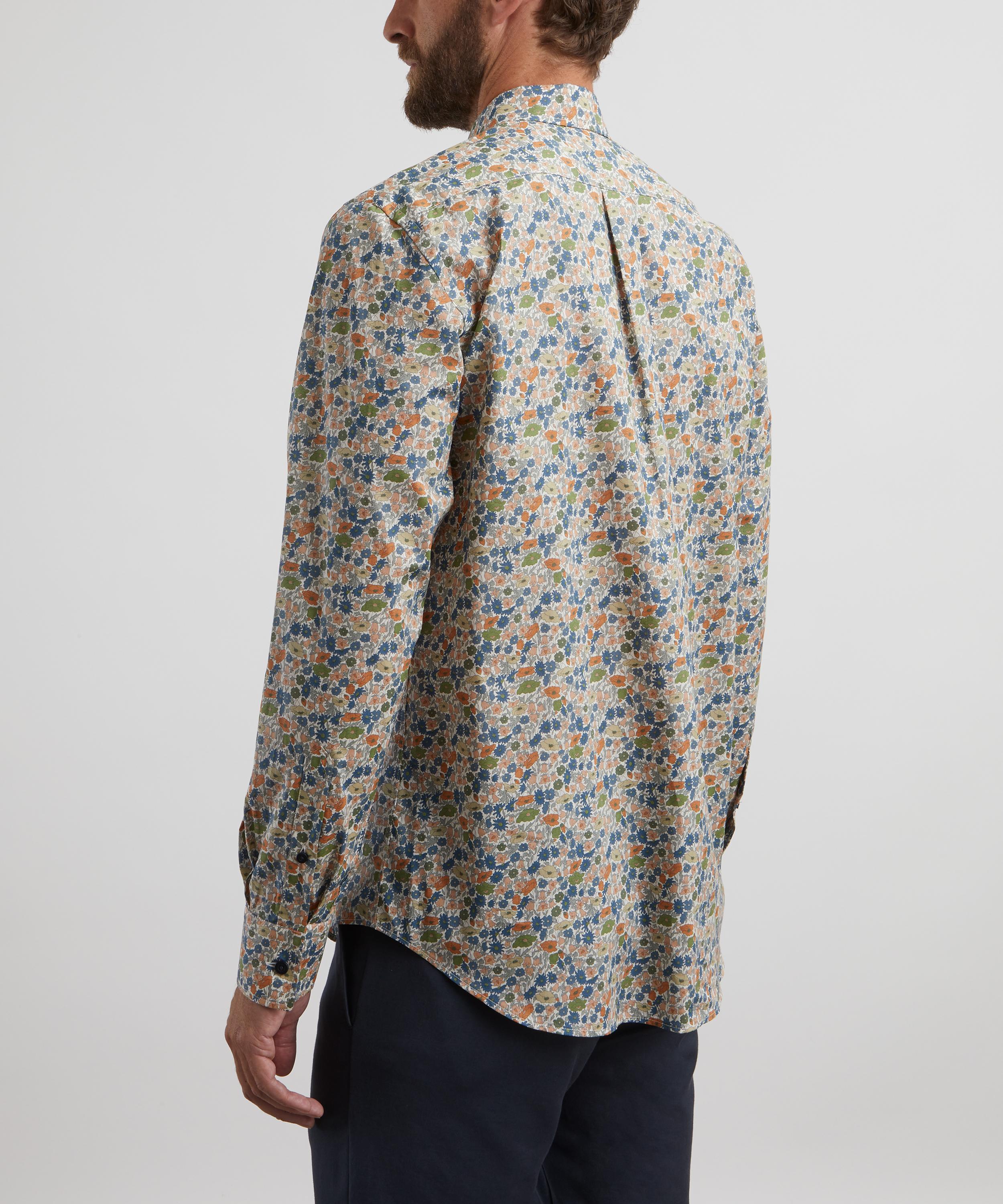 Liberty - Classic Fit Tana Lawn™ Cotton Shirt in Poppy Forest image number 3