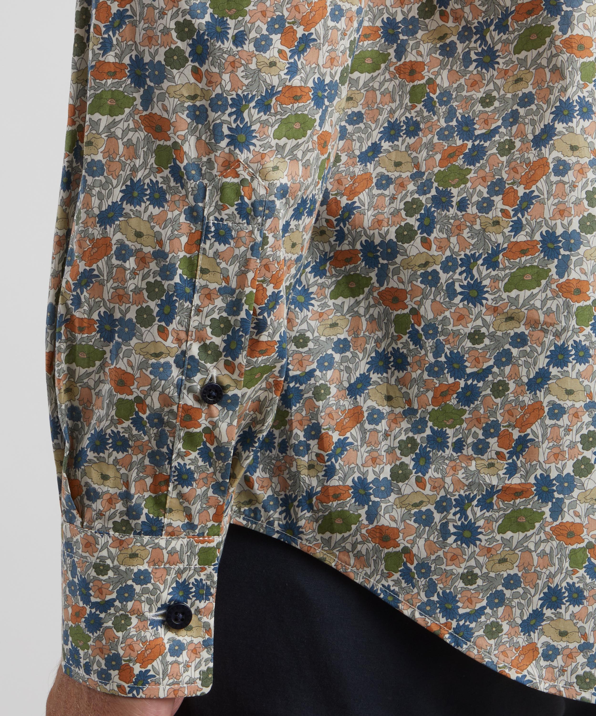Liberty - Classic Fit Tana Lawn™ Cotton Shirt in Poppy Forest image number 4