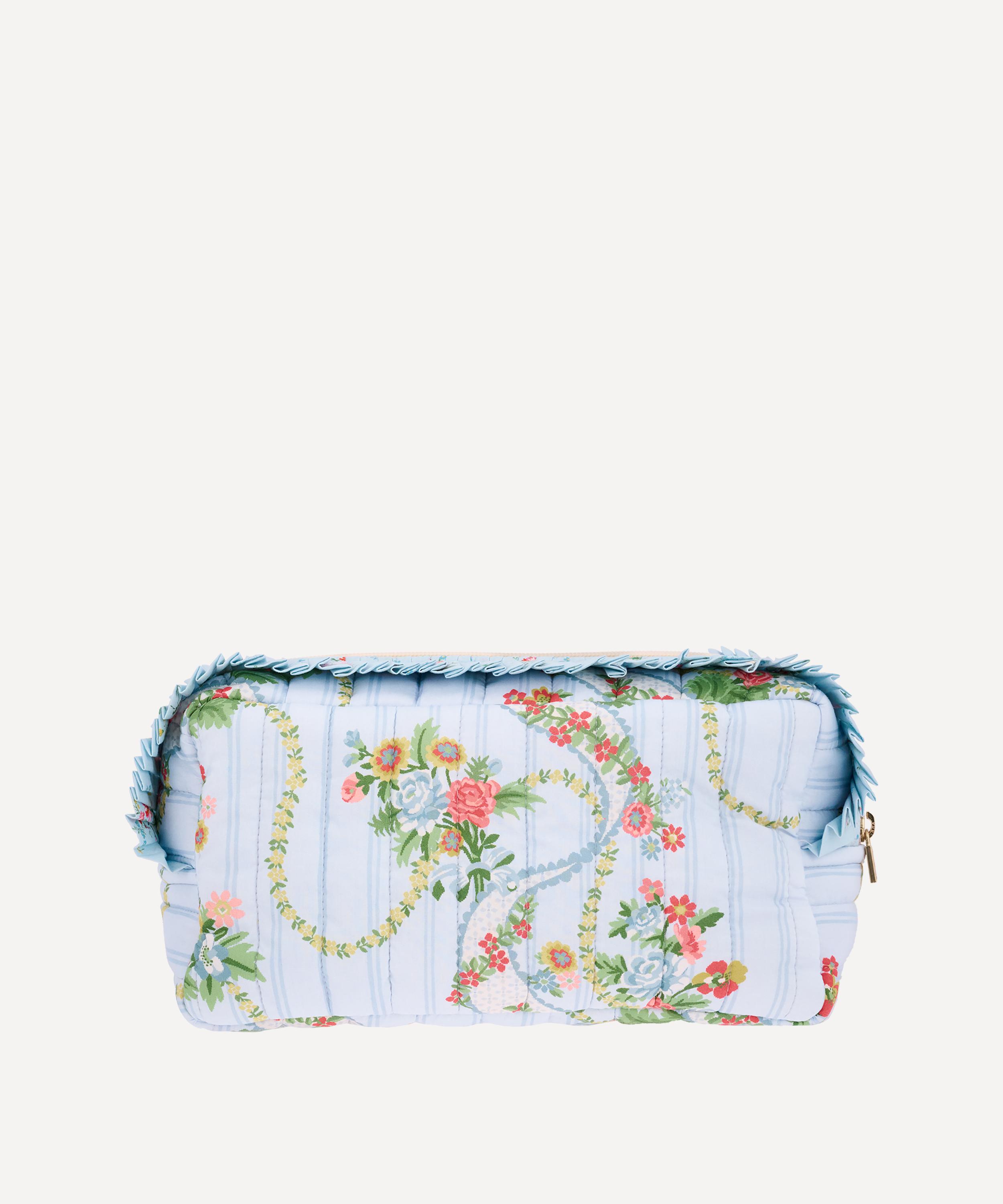Bon Dep - Ribbon Cascade Tana Lawn&trade; Cotton Ruffled Square Pouch image number 2