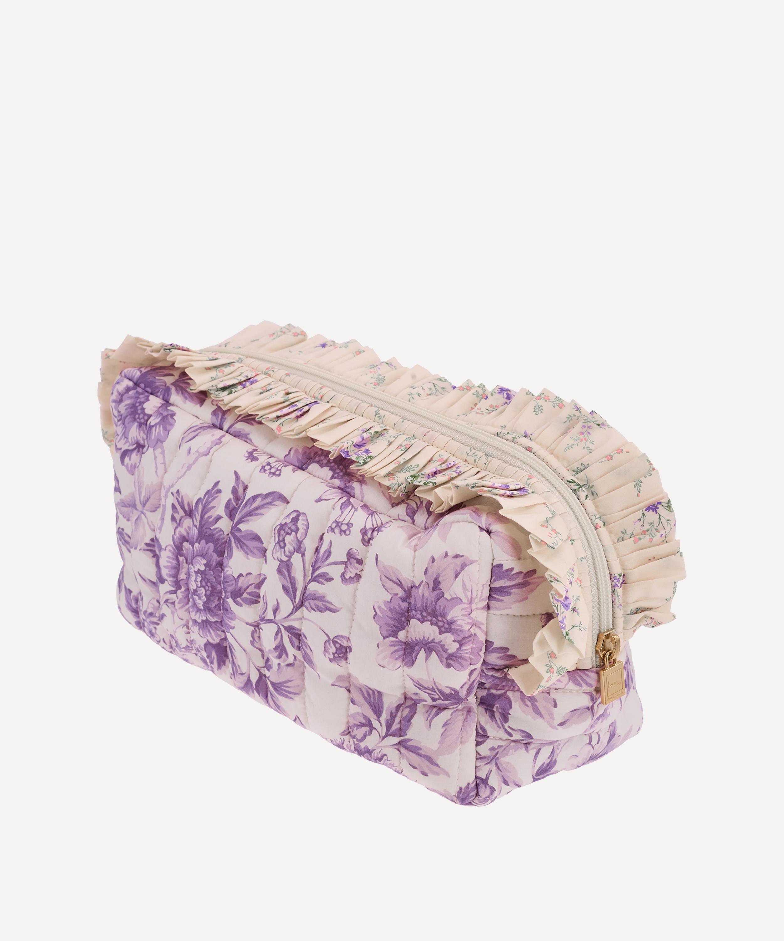 Bon Dep - Regency Trail Tana Lawn&trade; Cotton Ruffled Square Pouch