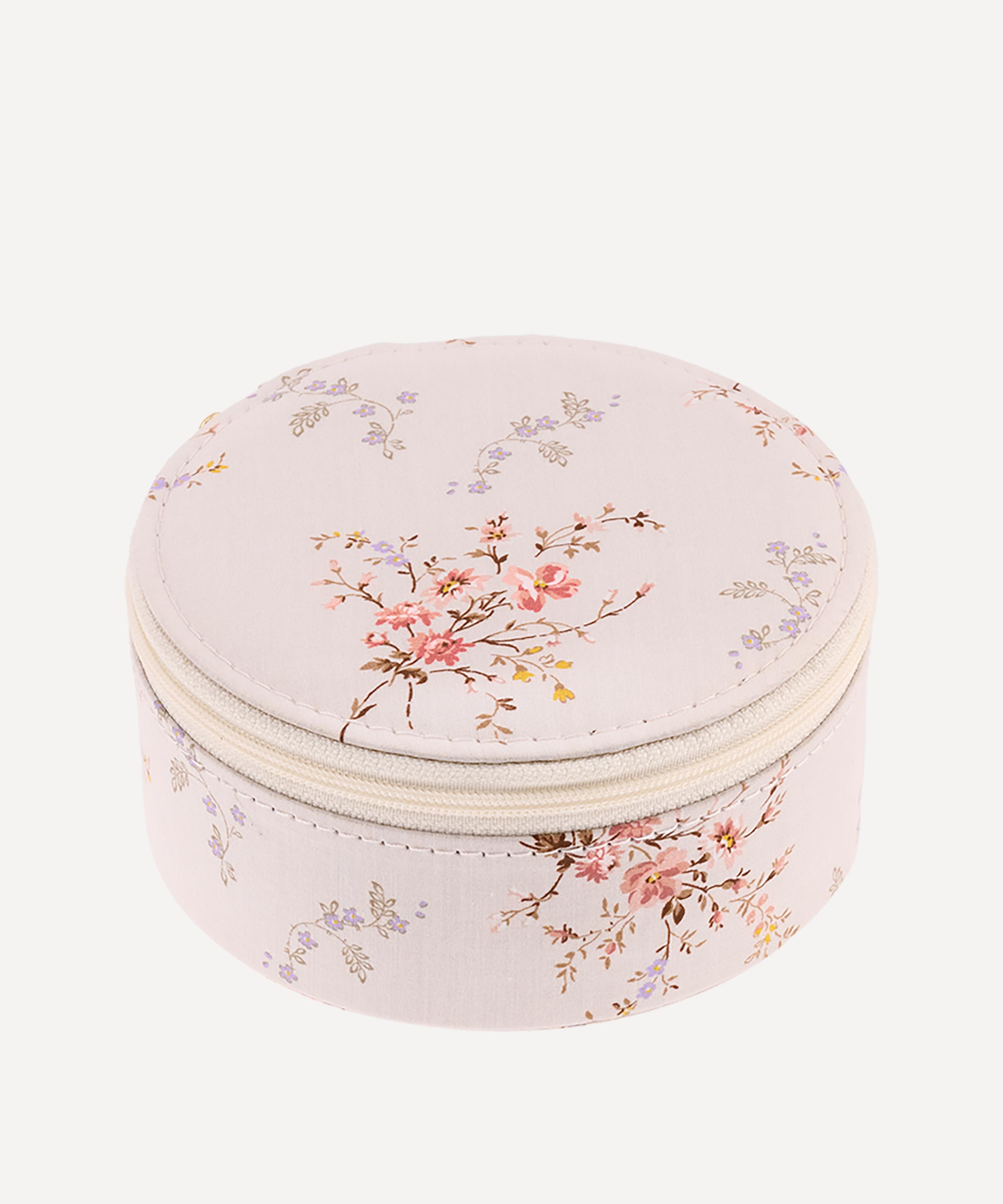 Bon Dep - x Bridgerton Garden Blooms Tana Lawn&trade; Cotton Round Jewellery Box image number 2