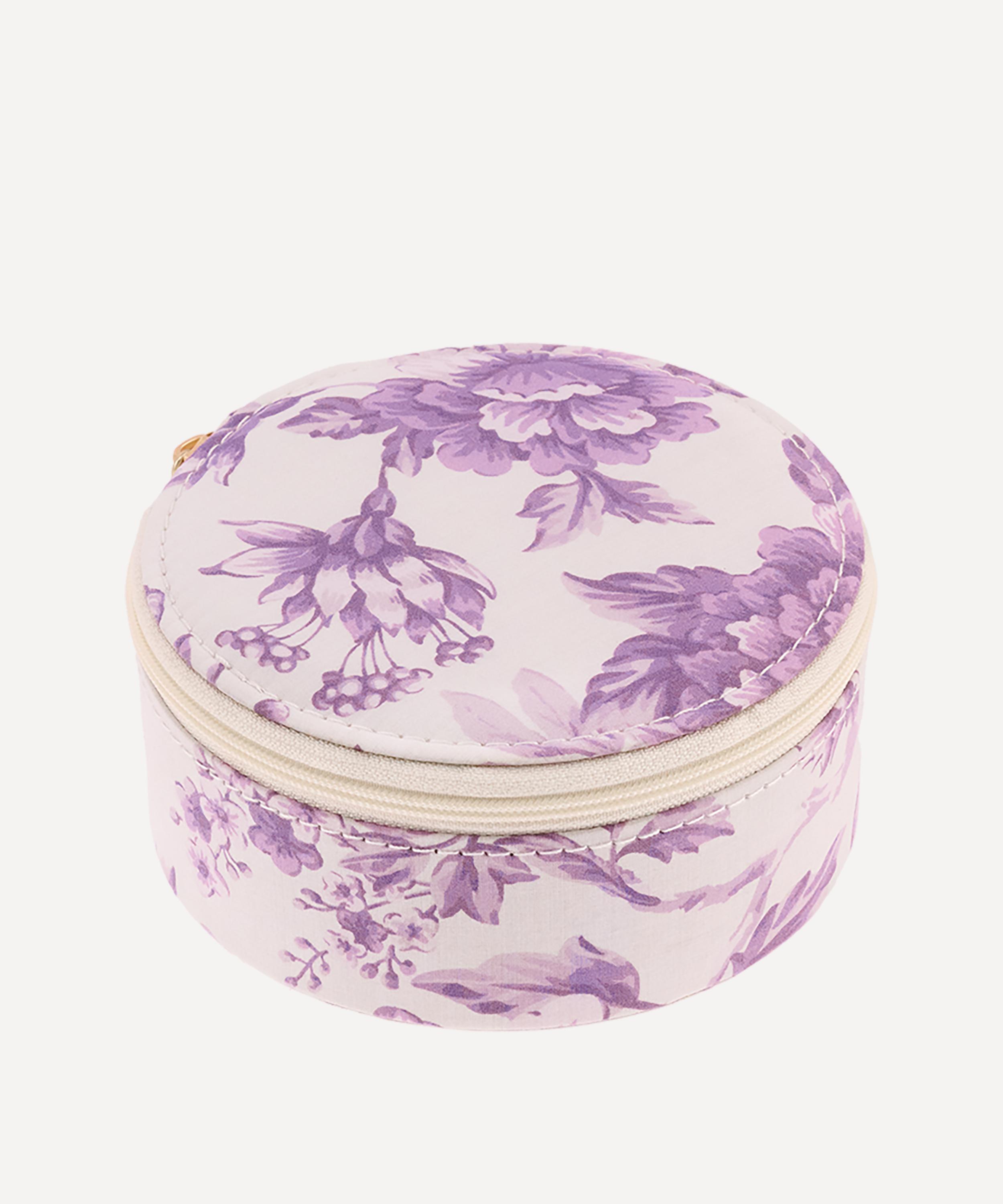 Bon Dep - x Bridgerton Regency Trail Tana Lawn&trade; Cotton Round Jewellery Box image number 3
