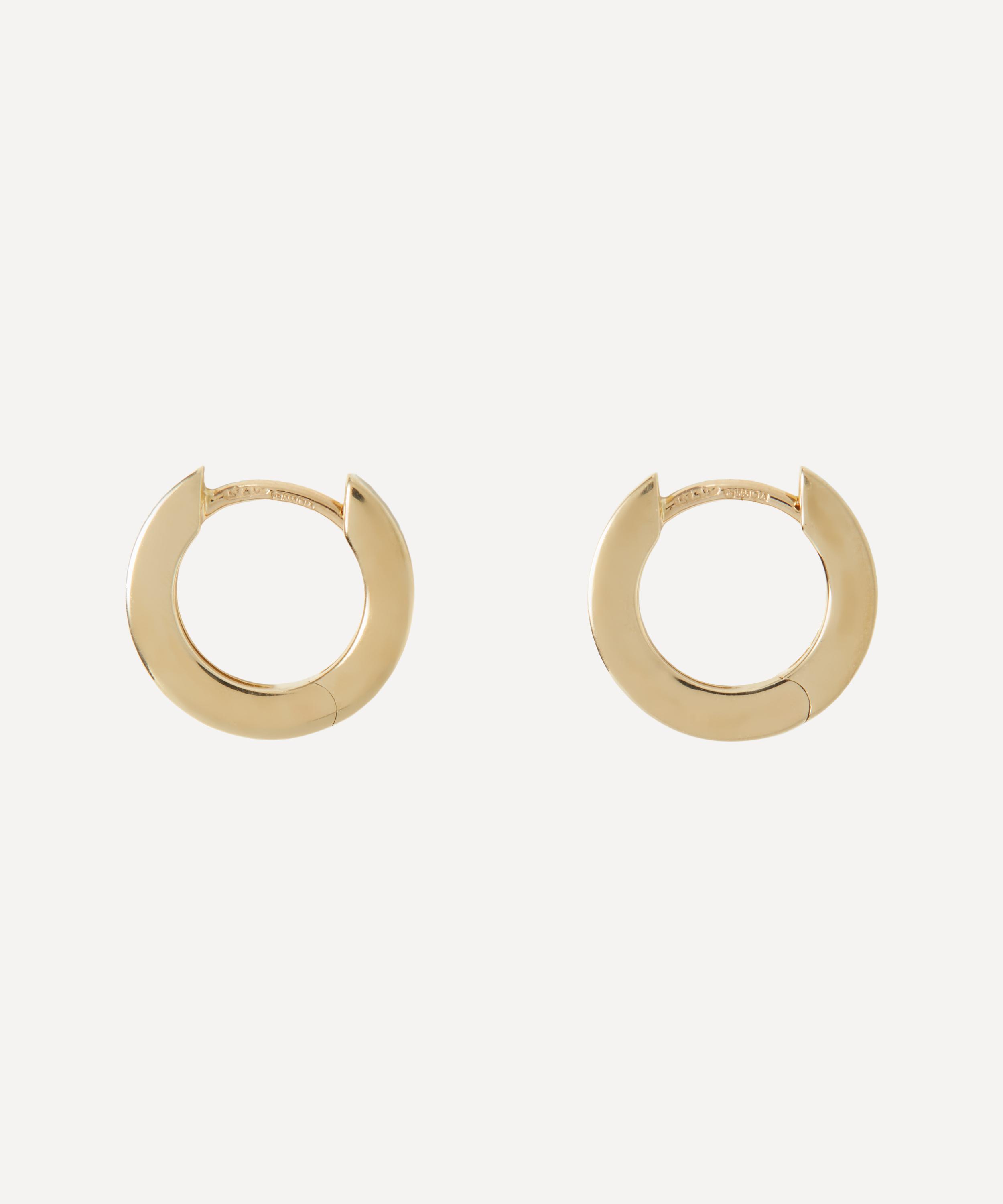 Andrea Fohrman - 14ct Gold Huggie Hoop Earrings image number 1