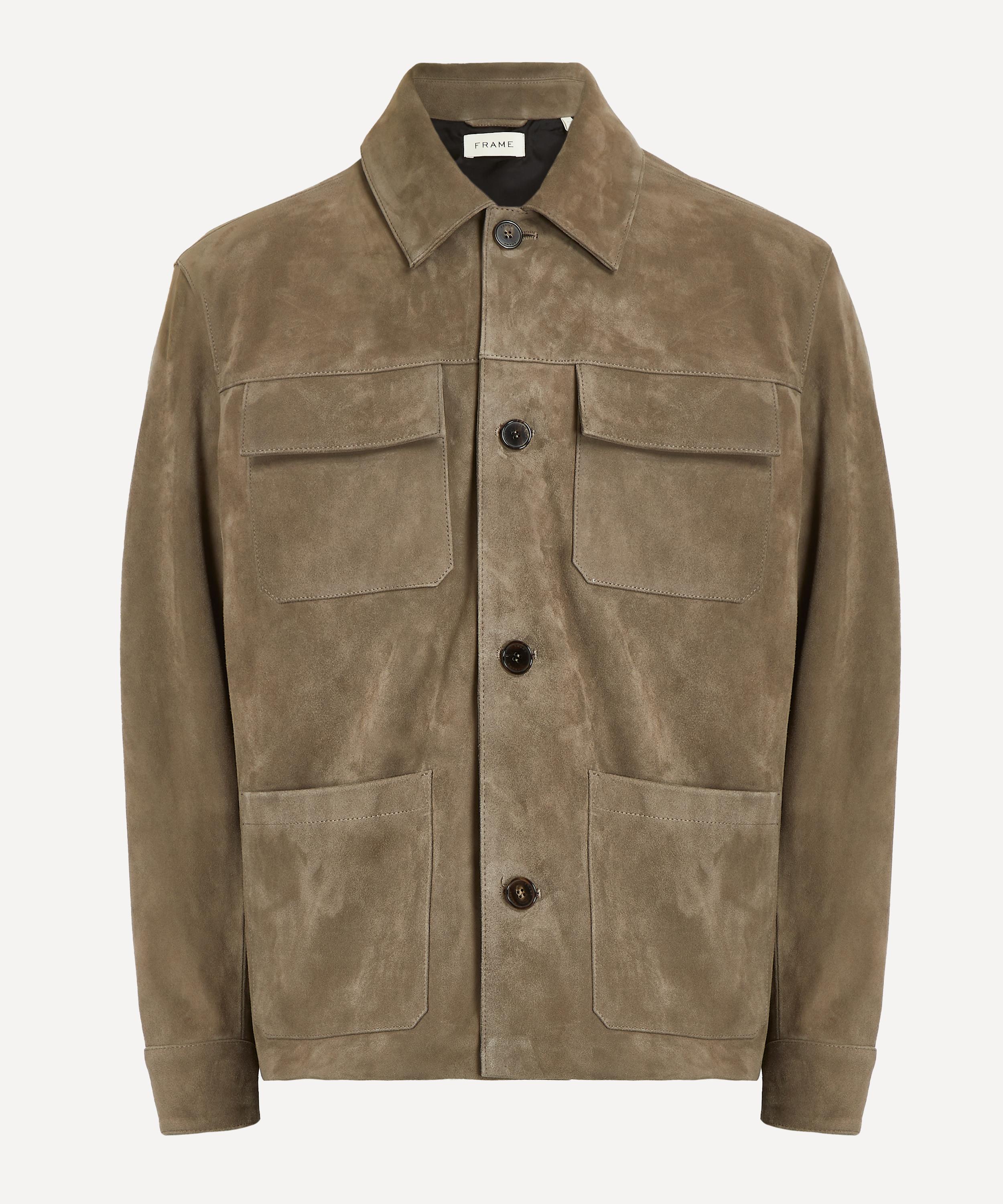 Frame - Light Taupe Suede Chore Coat