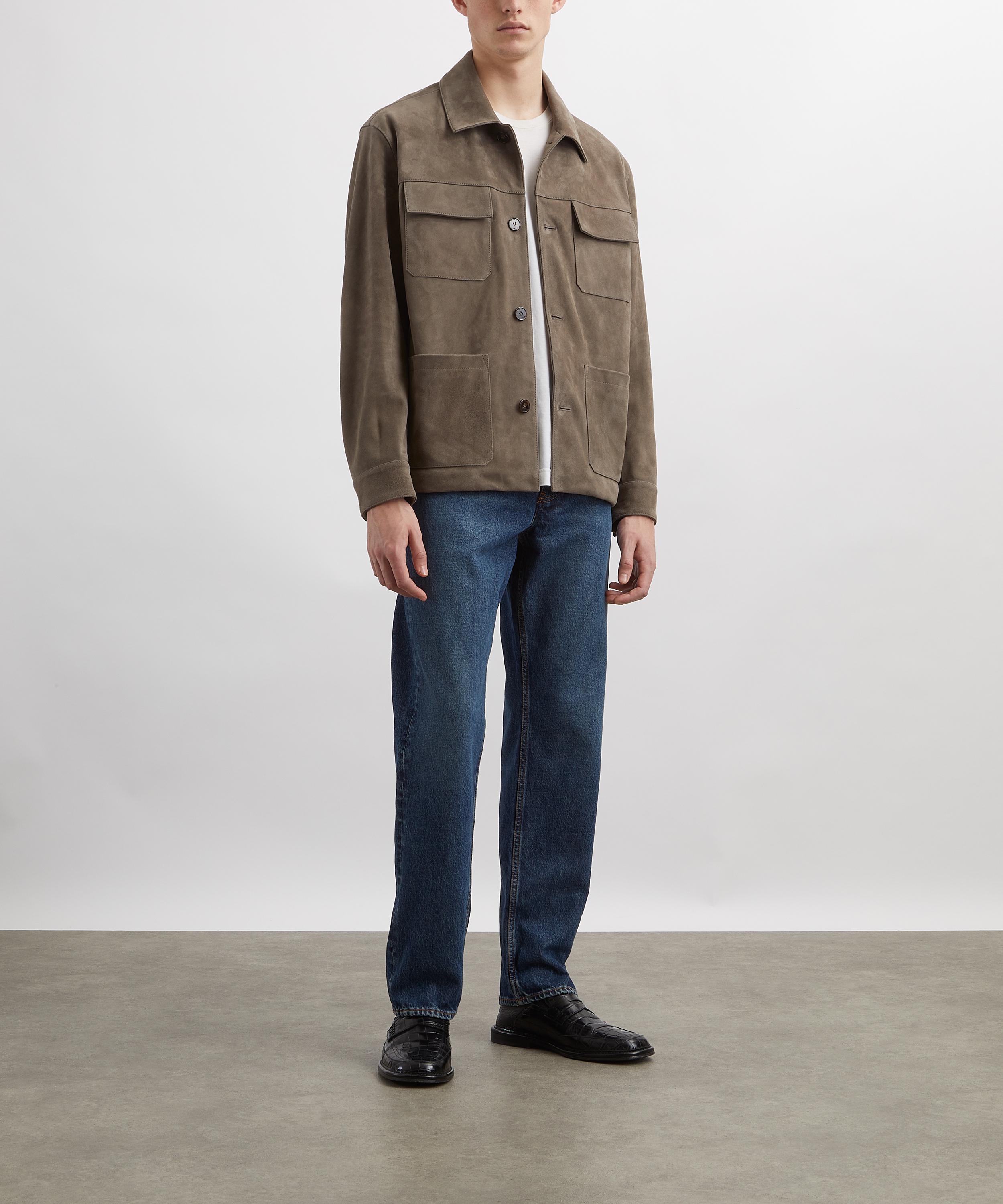 Frame - Light Taupe Suede Chore Coat image number 1