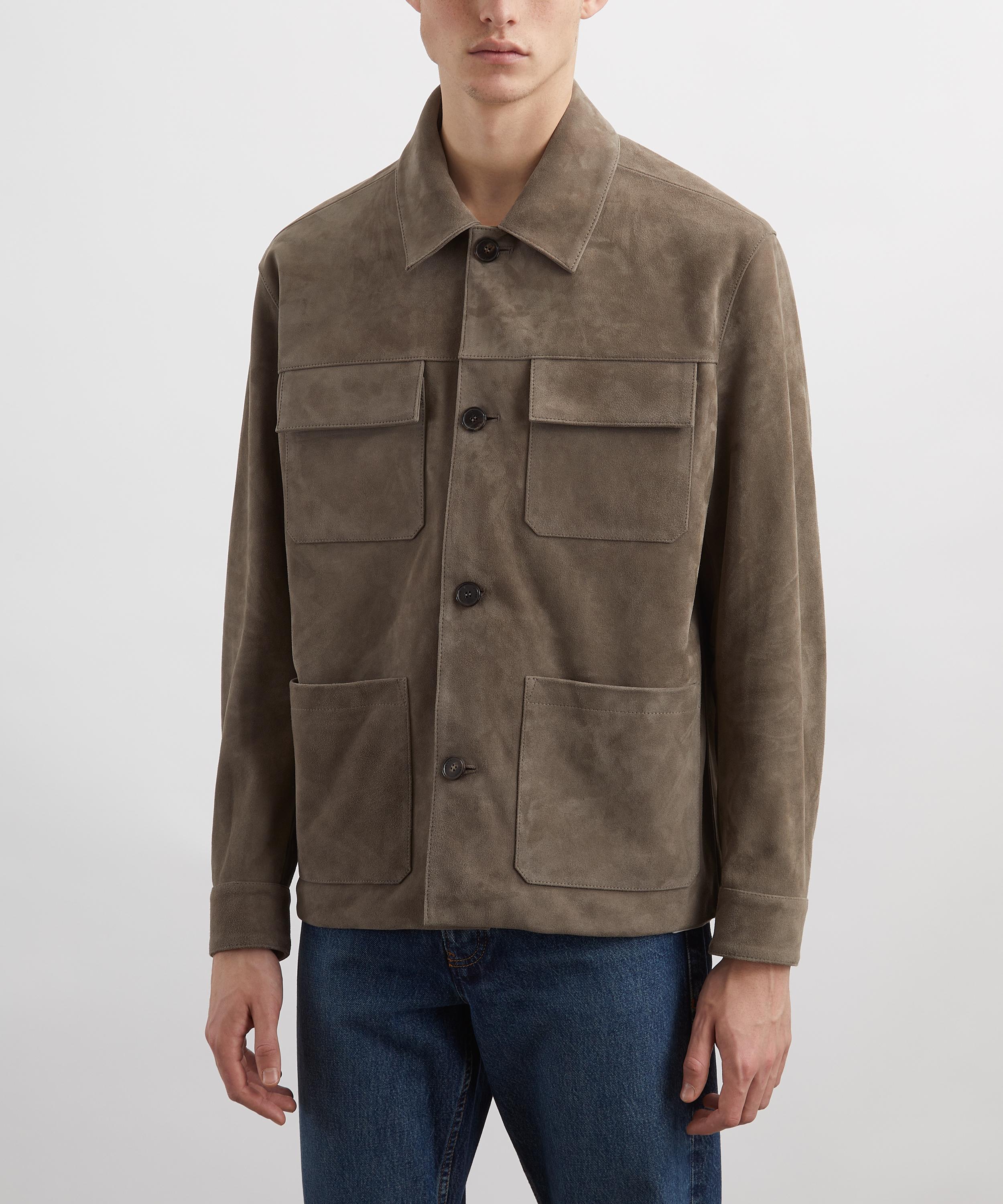 Frame - Light Taupe Suede Chore Coat image number 2