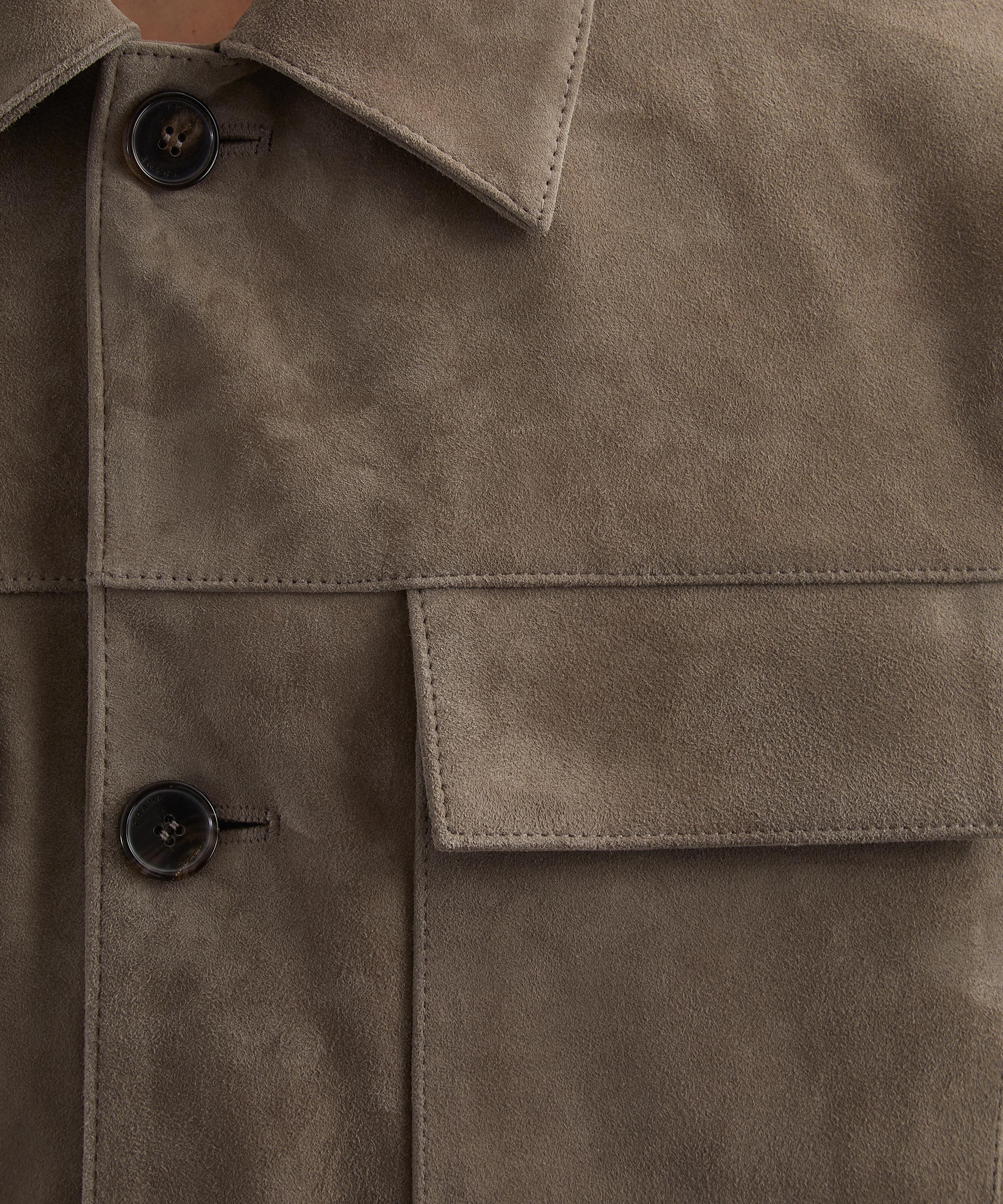 Frame - Light Taupe Suede Chore Coat image number 4