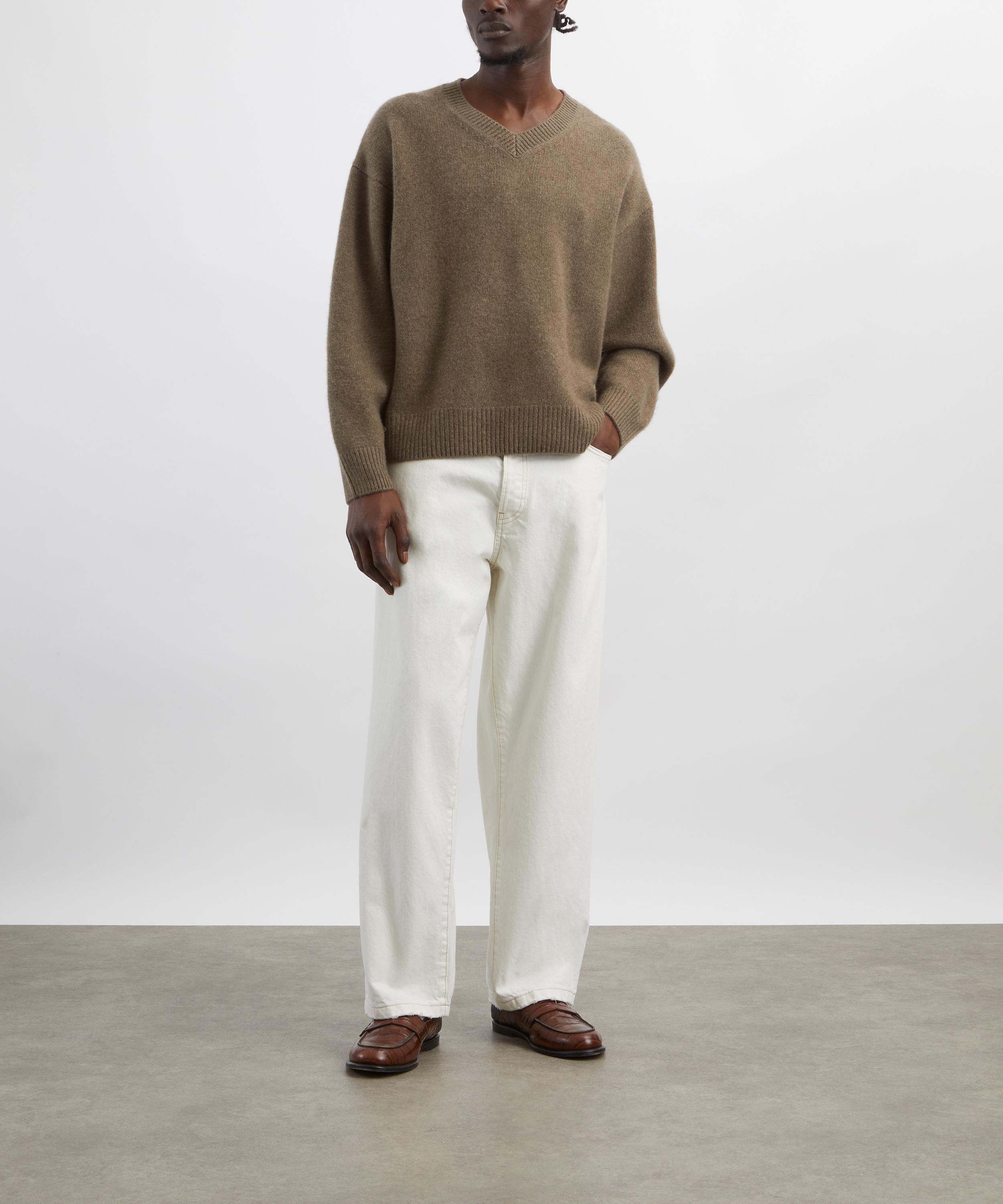 Frame - Brushed Cashmere V-neck Jumper image number 1