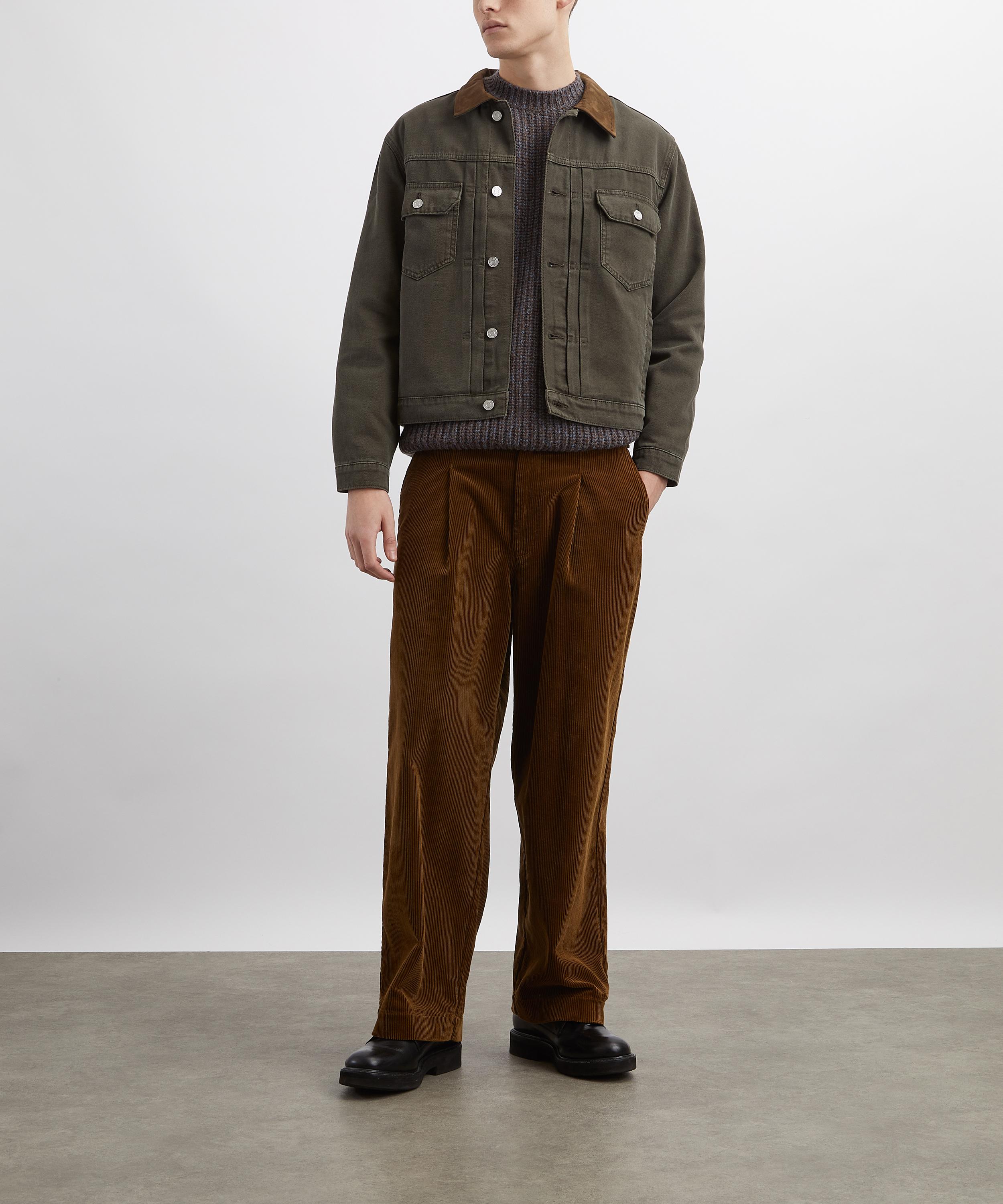 Frame - Suede Collar Trucker Jacket image number 1