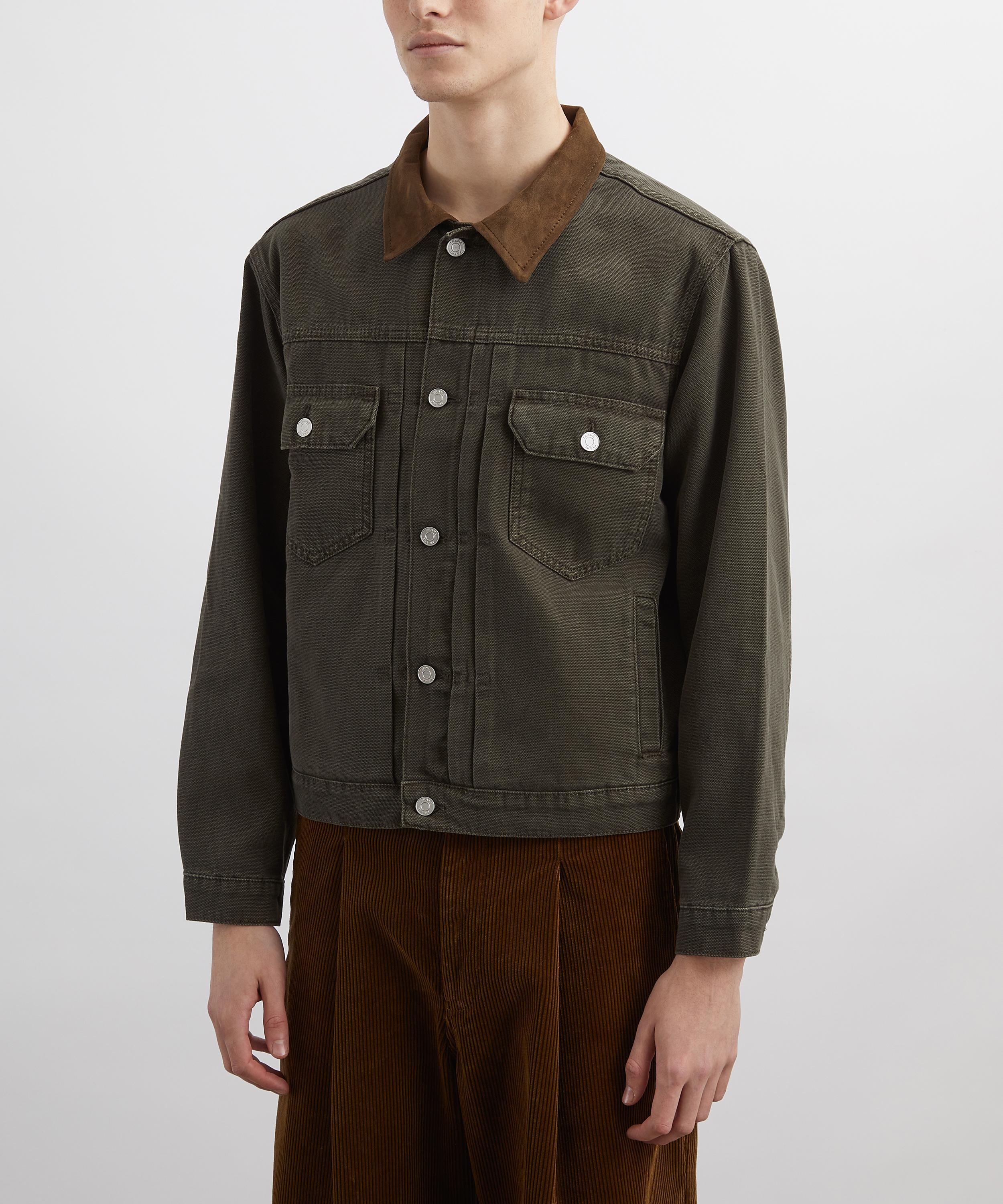 Frame - Suede Collar Trucker Jacket image number 2