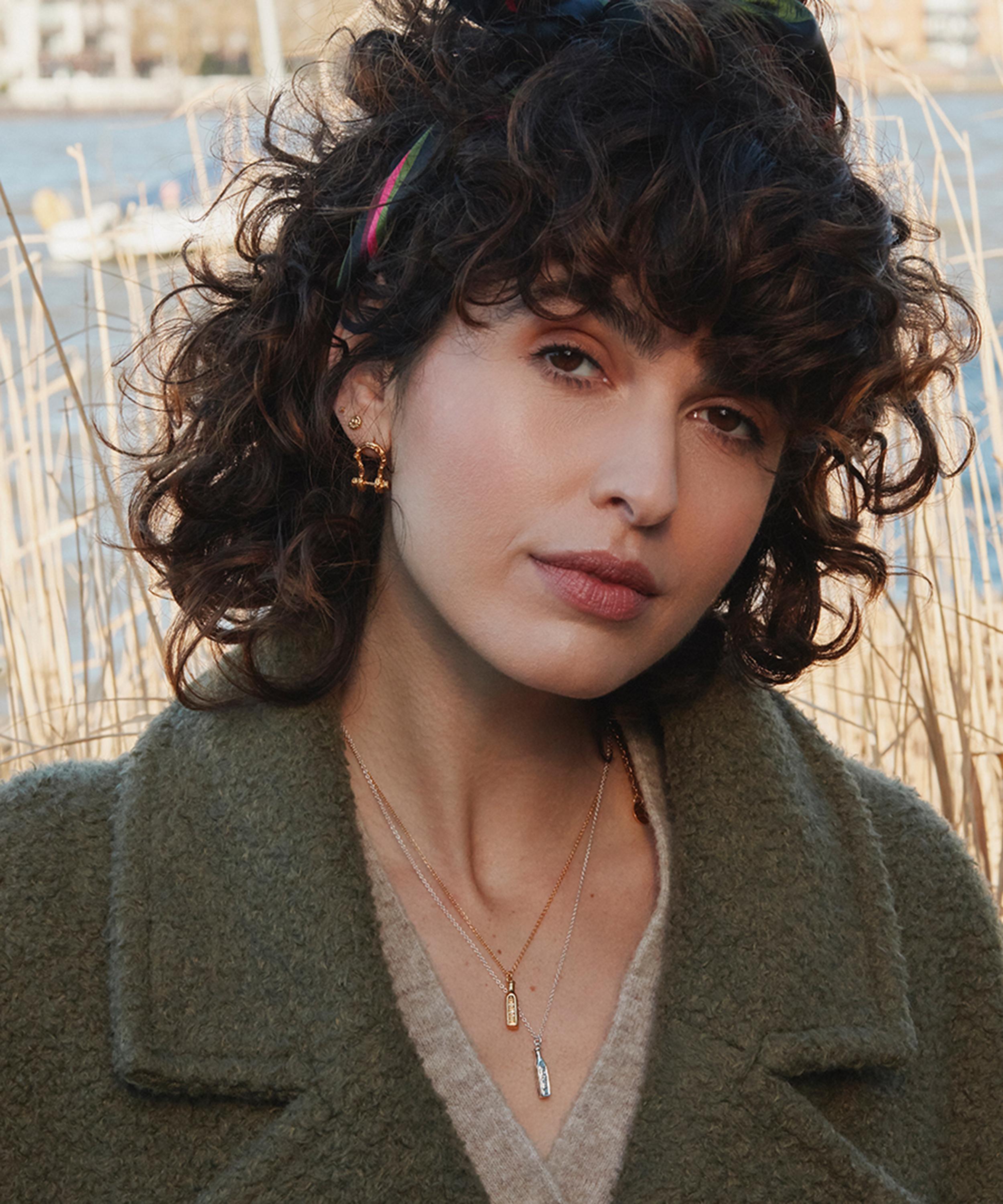 Alex Monroe - 22ct Gold-Plated 'Not To Be Taken' Poison Bottle Necklace image number 1