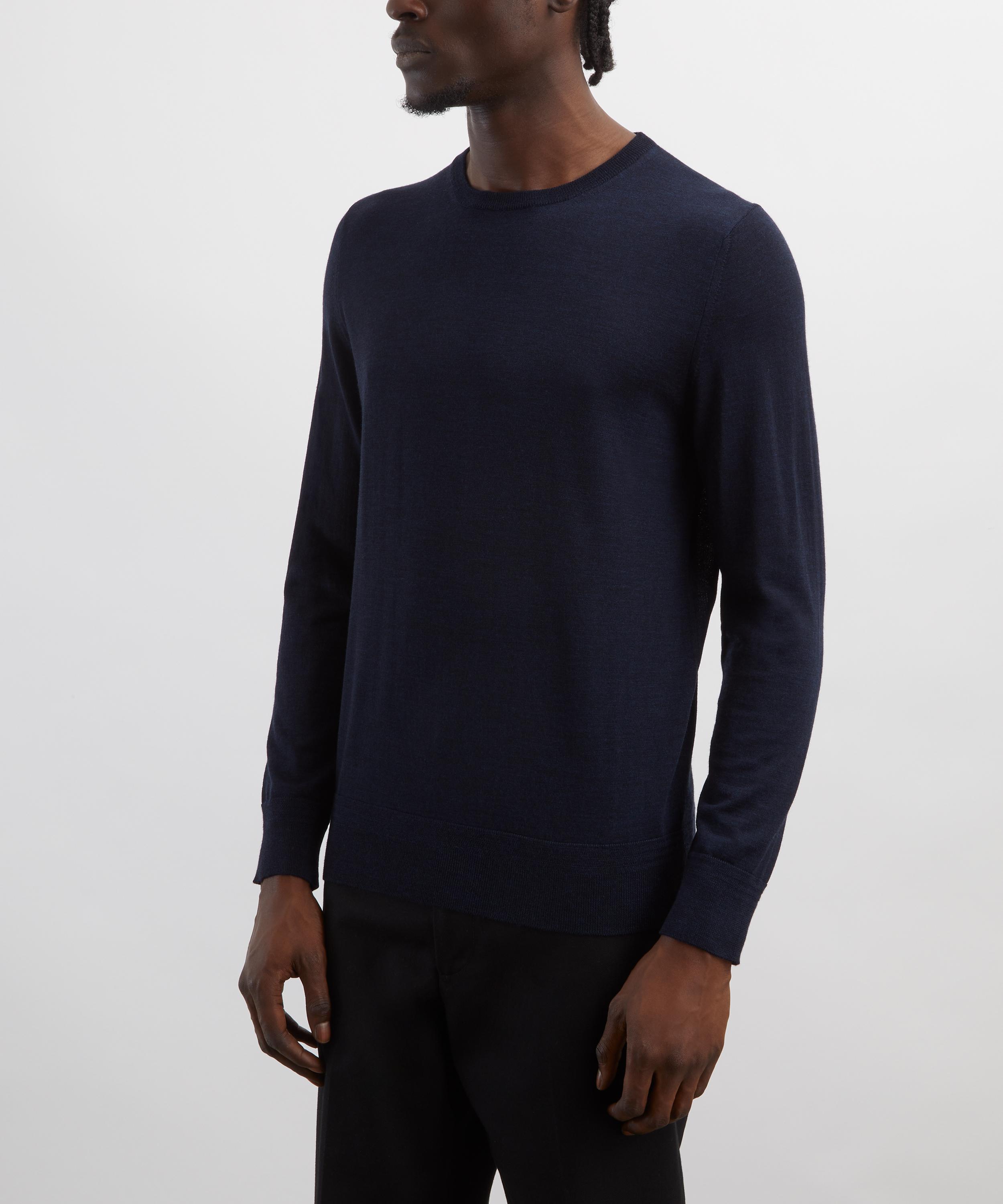 Barena - Navy Pevaron Merino Wool Polo&nbsp; image number 2