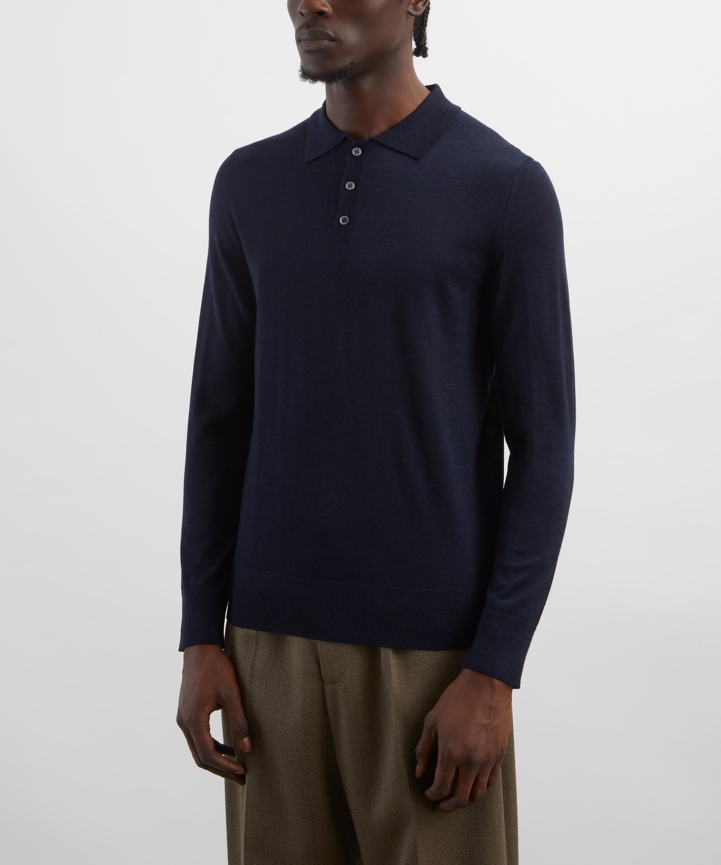 Barena - Navy Ato Merino Wool Jumper image number 2