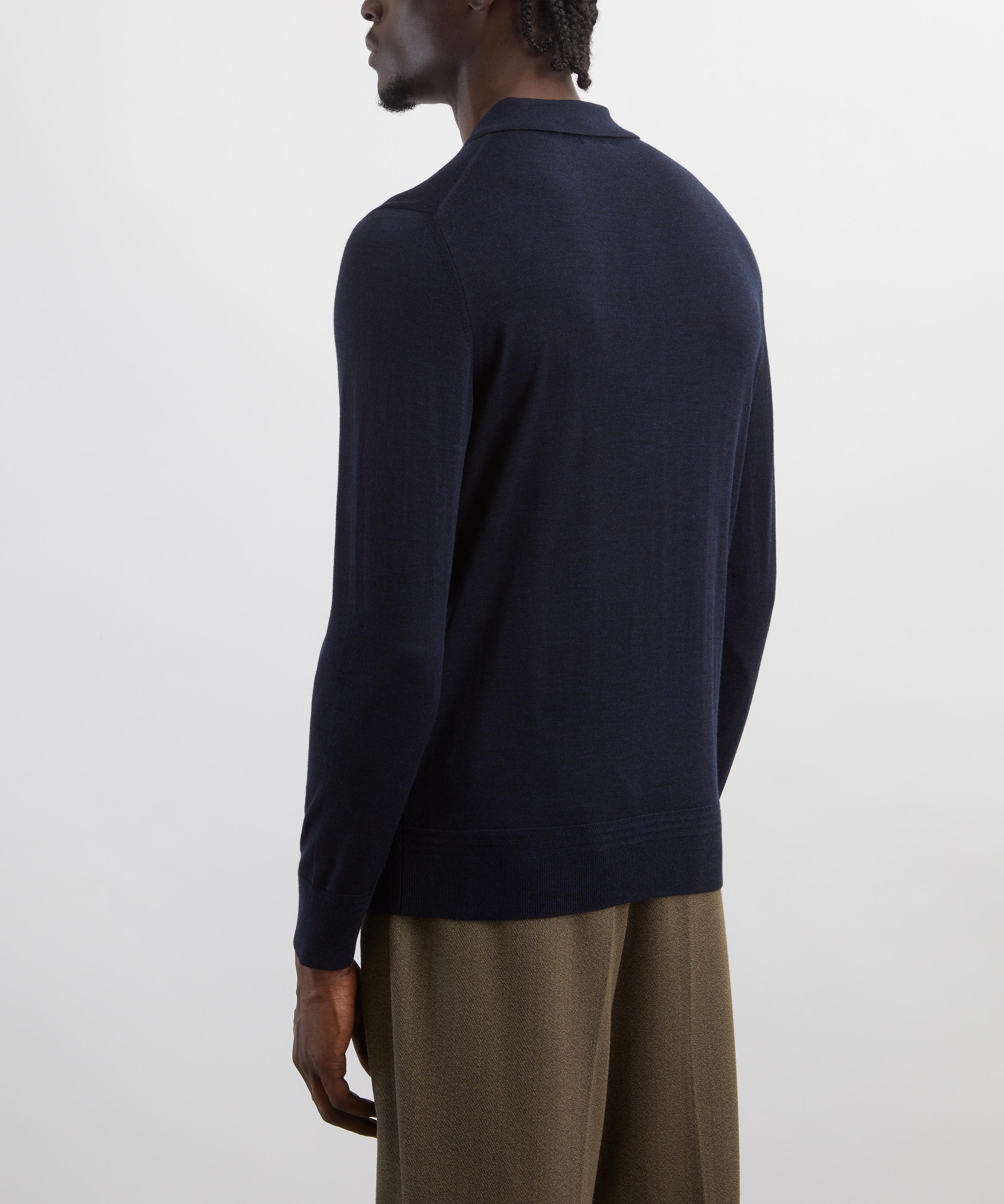Barena - Navy Ato Merino Wool Jumper image number 3