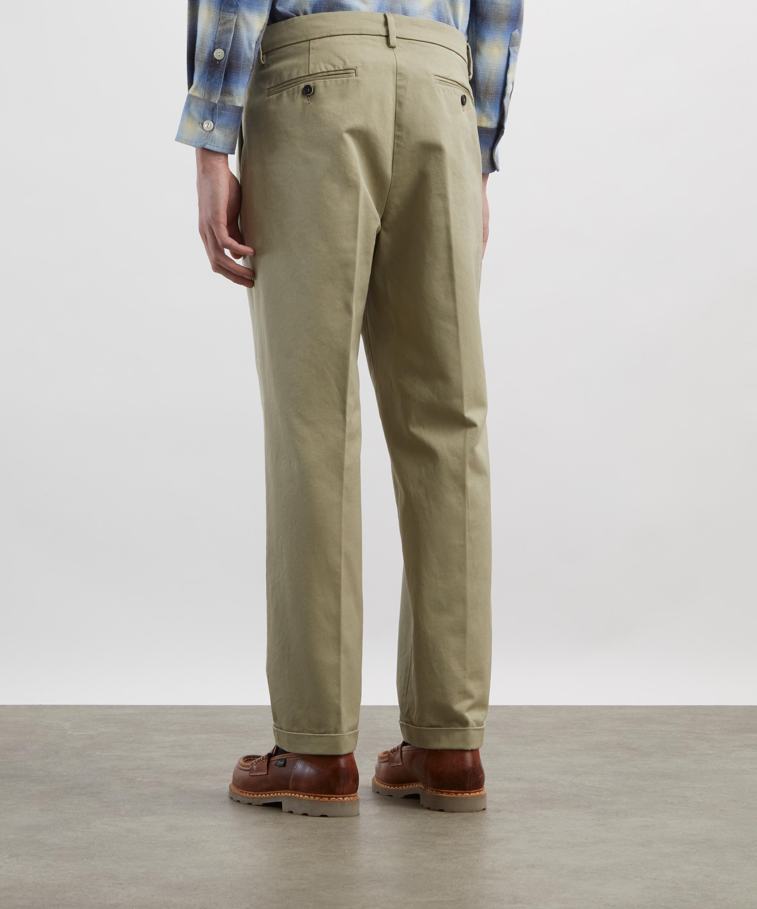 Barena - Sage Drapier Double-Pleated Cotton Trousers image number 3