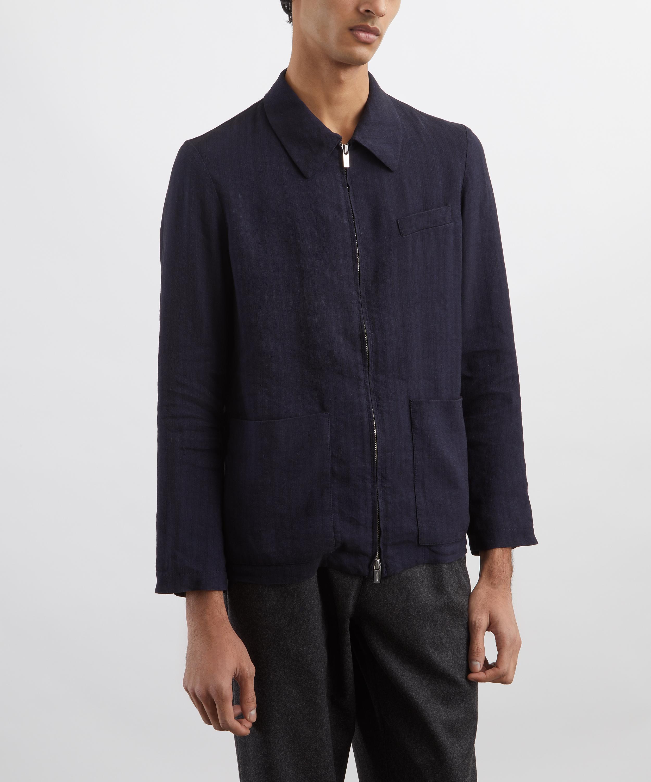 Barena - Navy Serada Overshirt image number 2