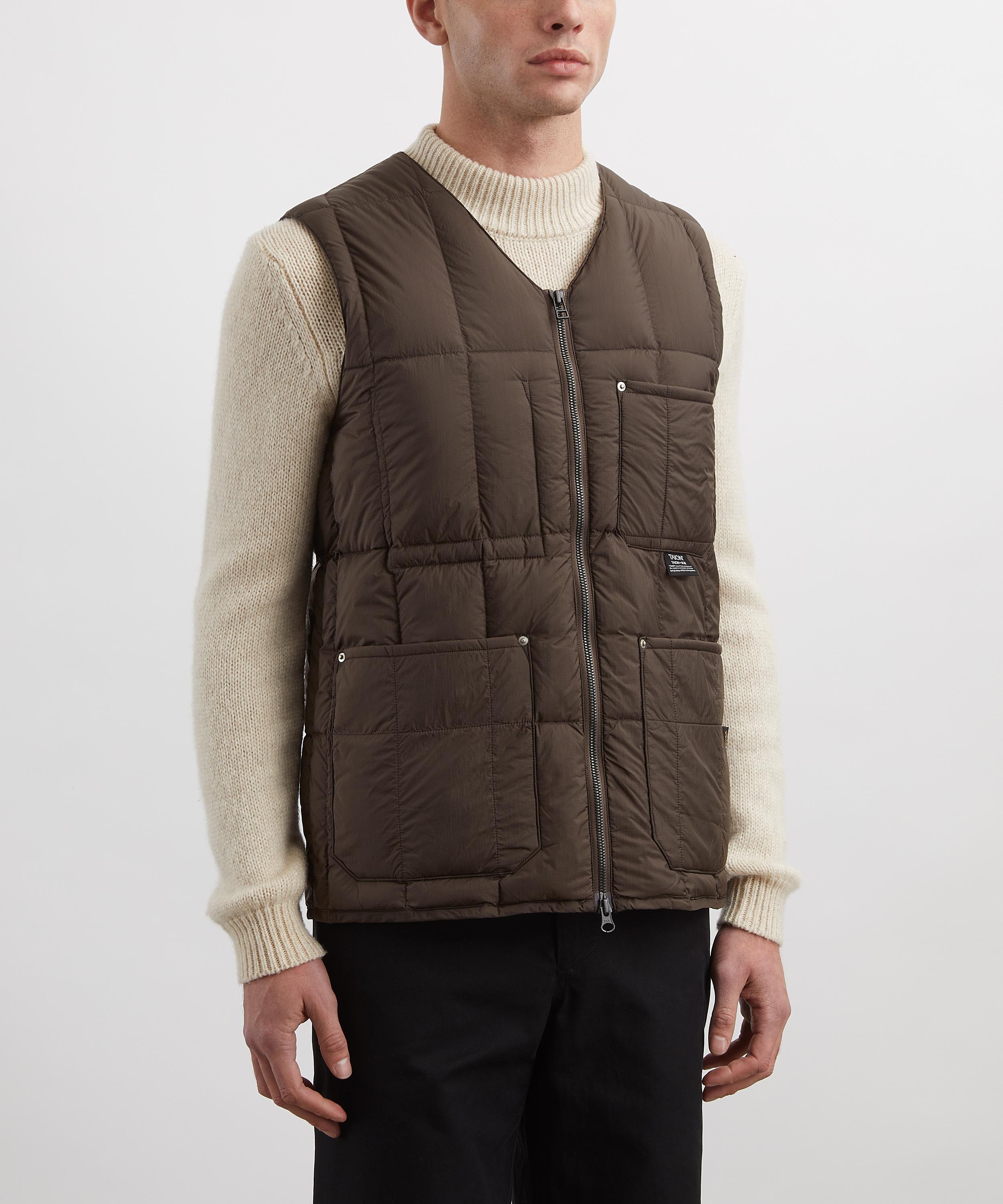 TAION - Work V-Neck Down Vest image number 2
