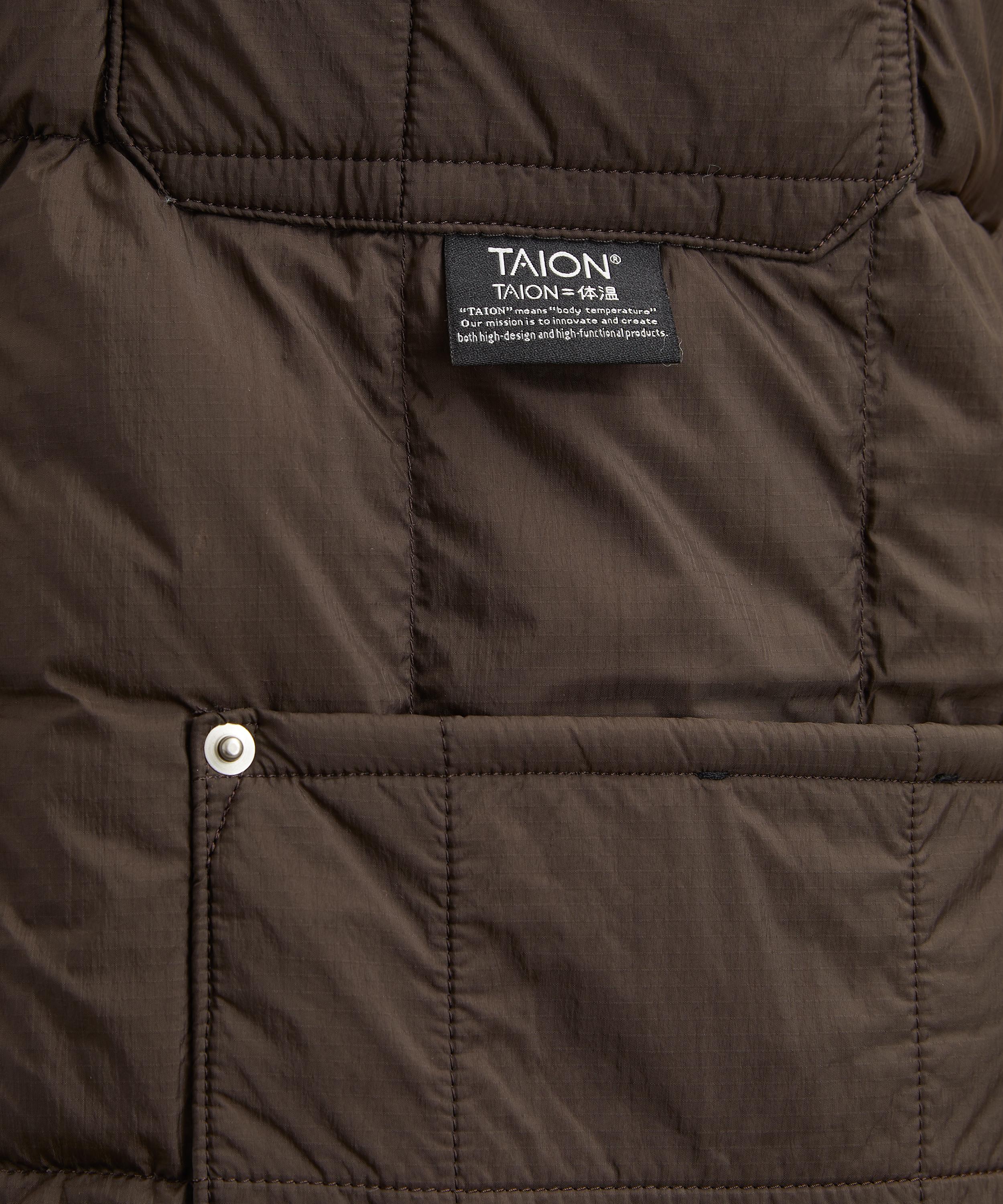 TAION - Work V-Neck Down Vest image number 4