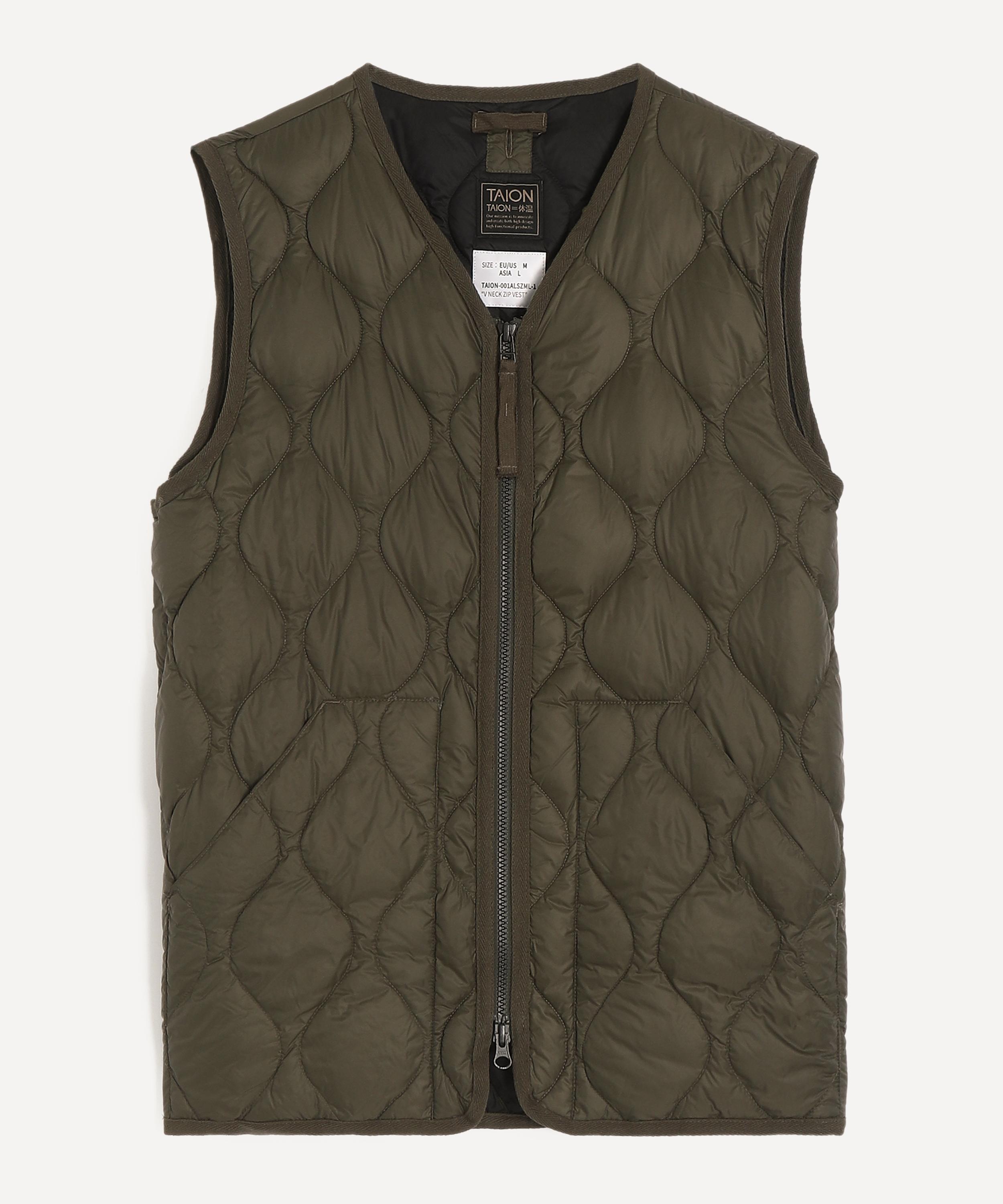 TAION - Military V-Neck W-Zip Down Vest
