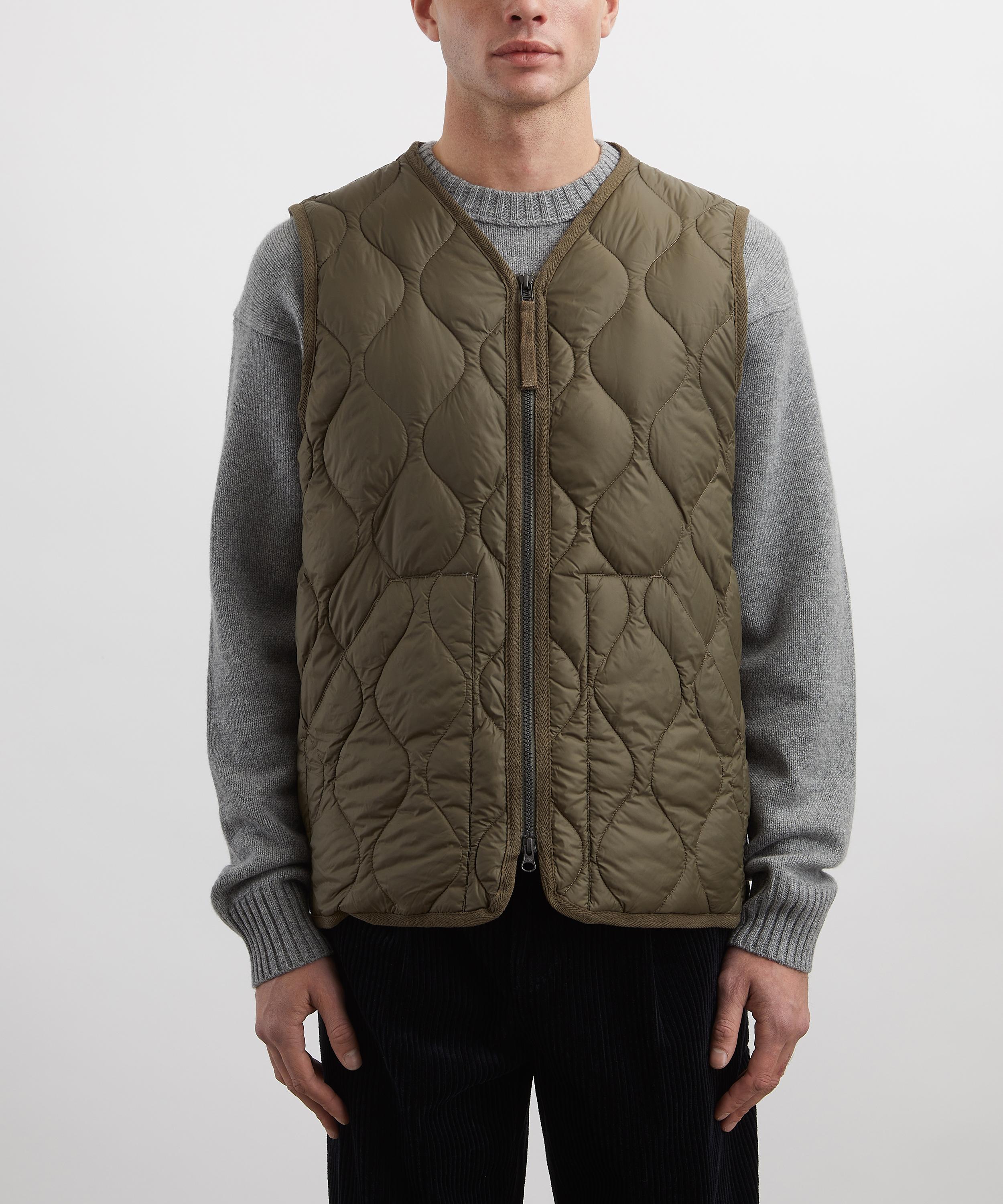 TAION - Military V-Neck W-Zip Down Vest image number 2