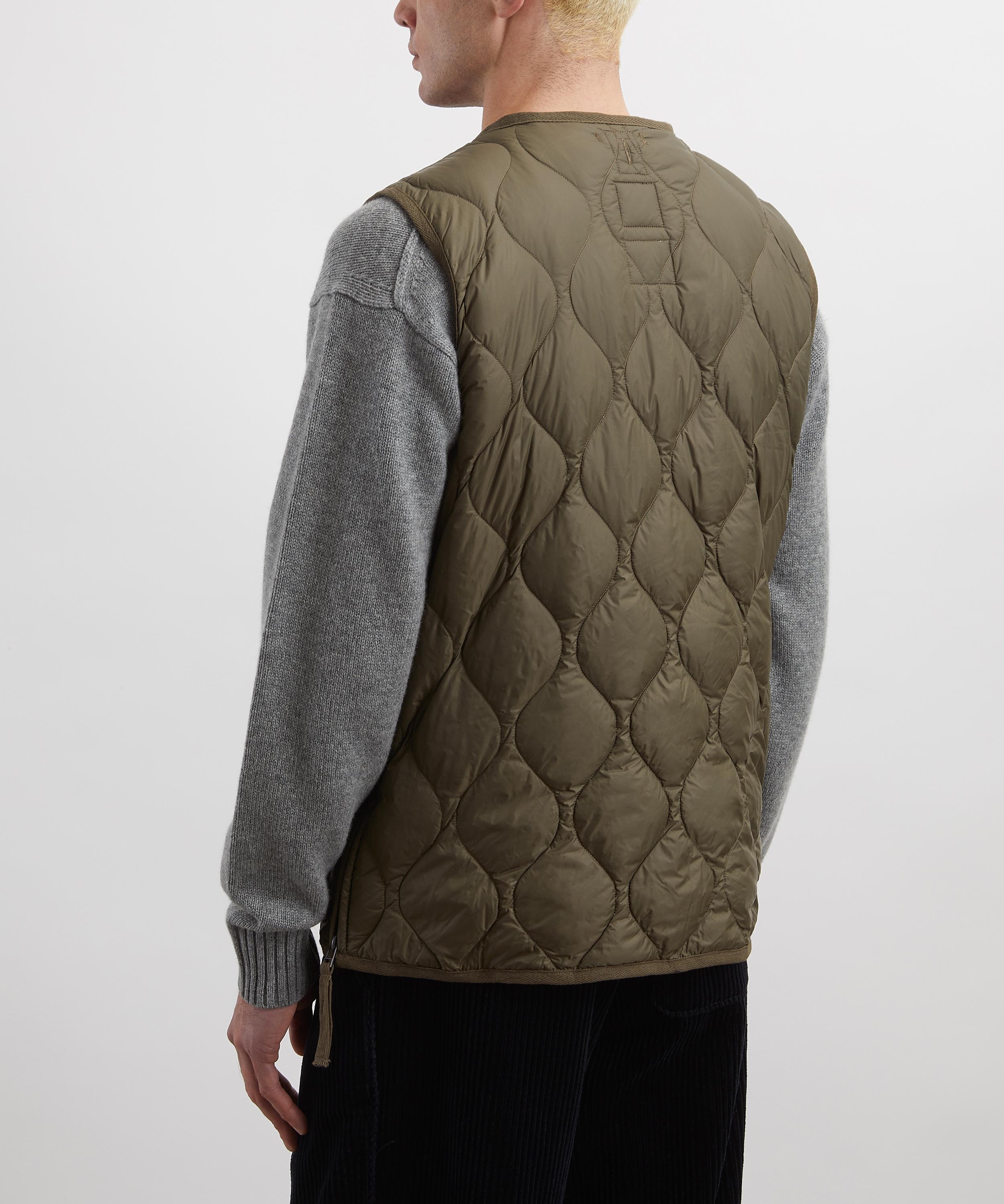 TAION - Military V-Neck W-Zip Down Vest image number 3