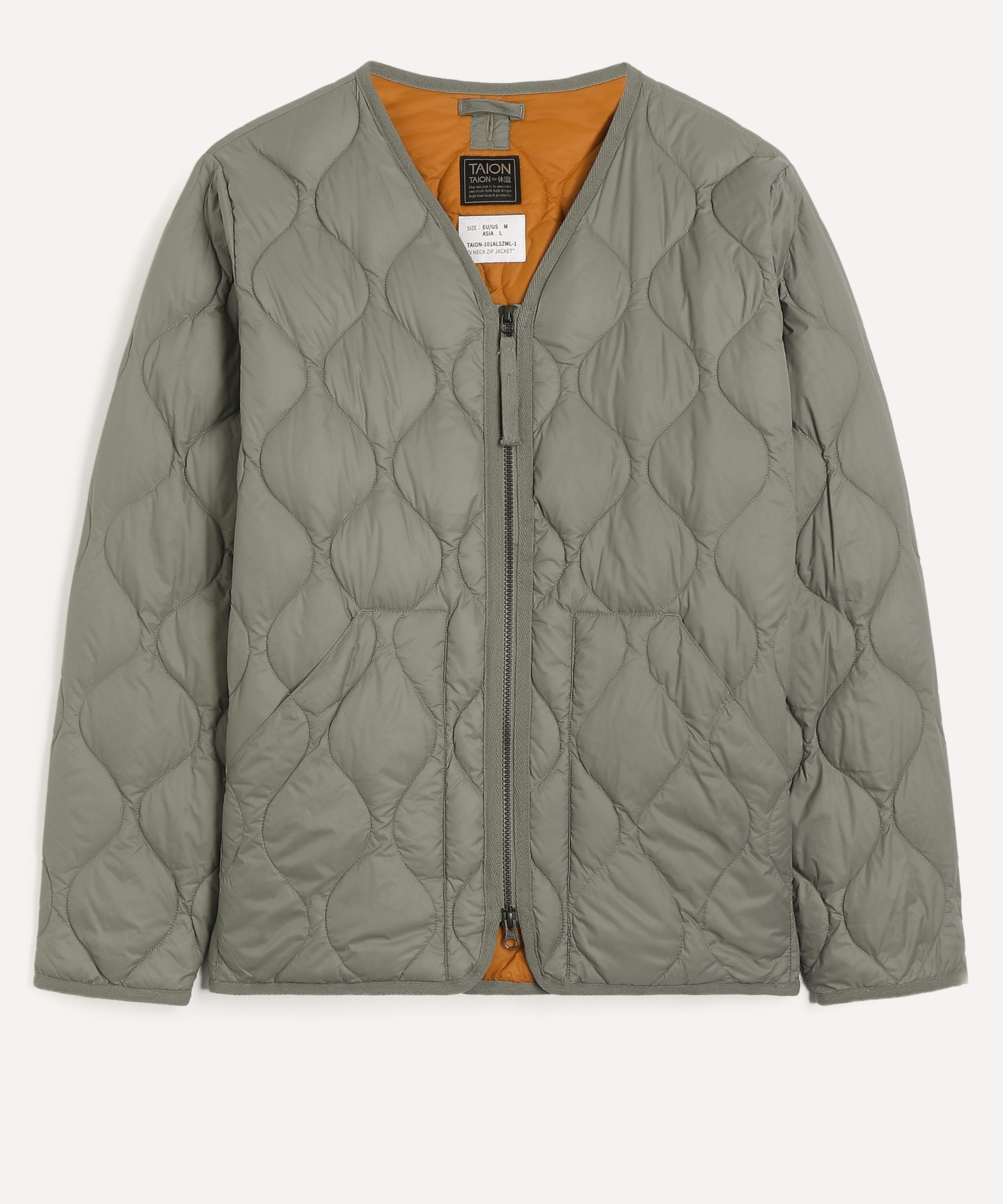 TAION - Military V-Neck W-Zip Down Jacket