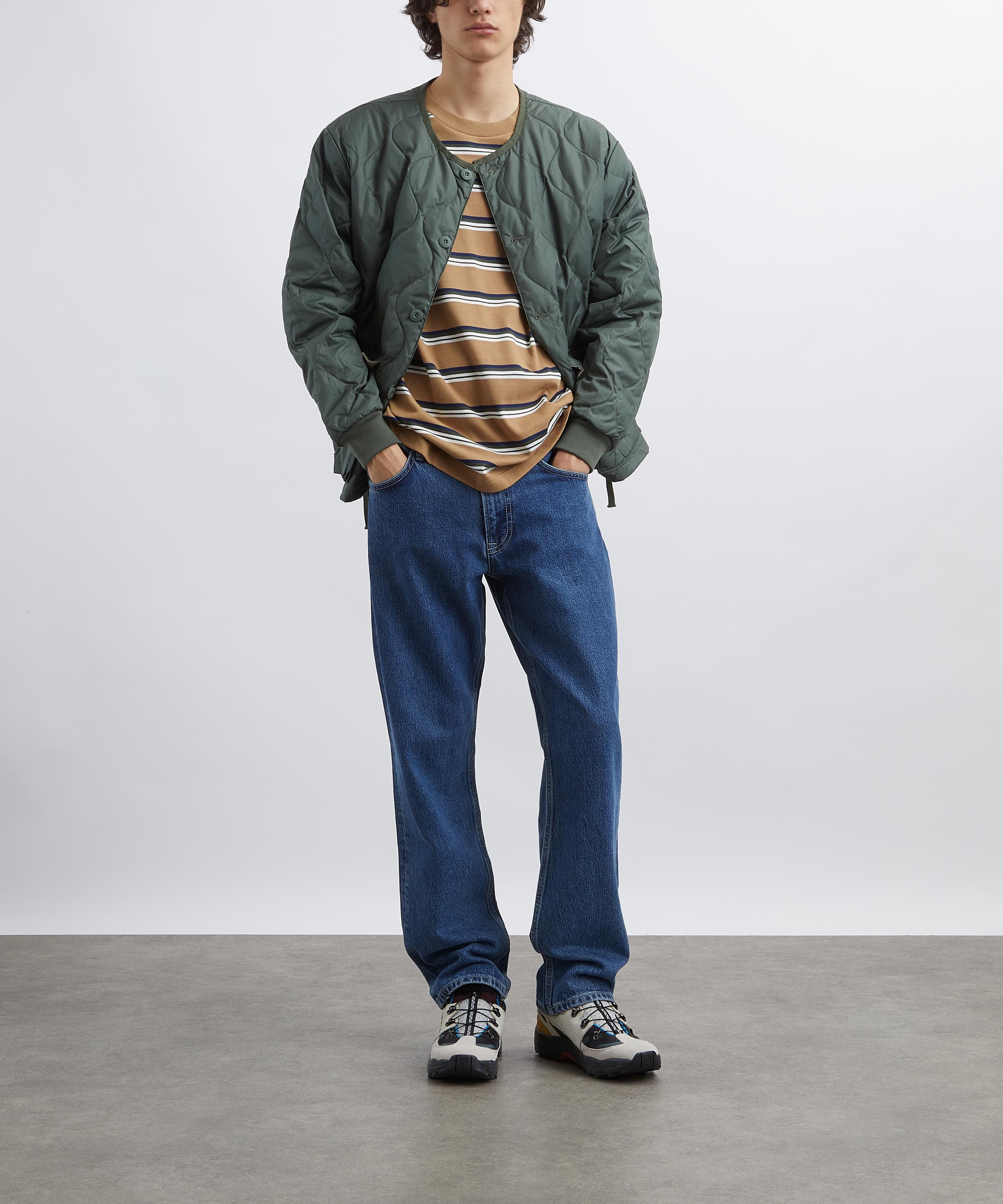 TAION - Military Crew-Neck Down Cardigan image number 1