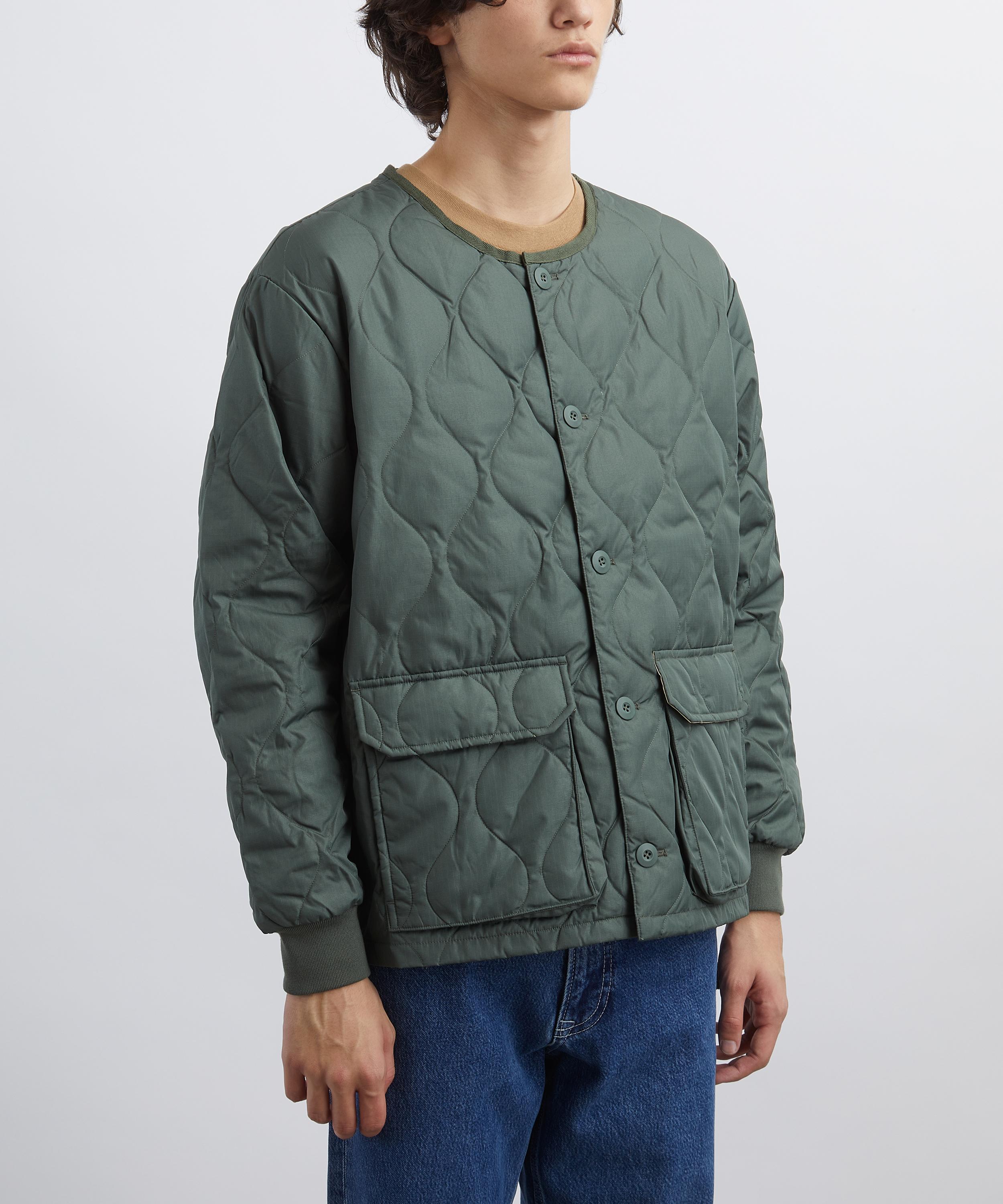 TAION - Military Crew-Neck Down Cardigan image number 2