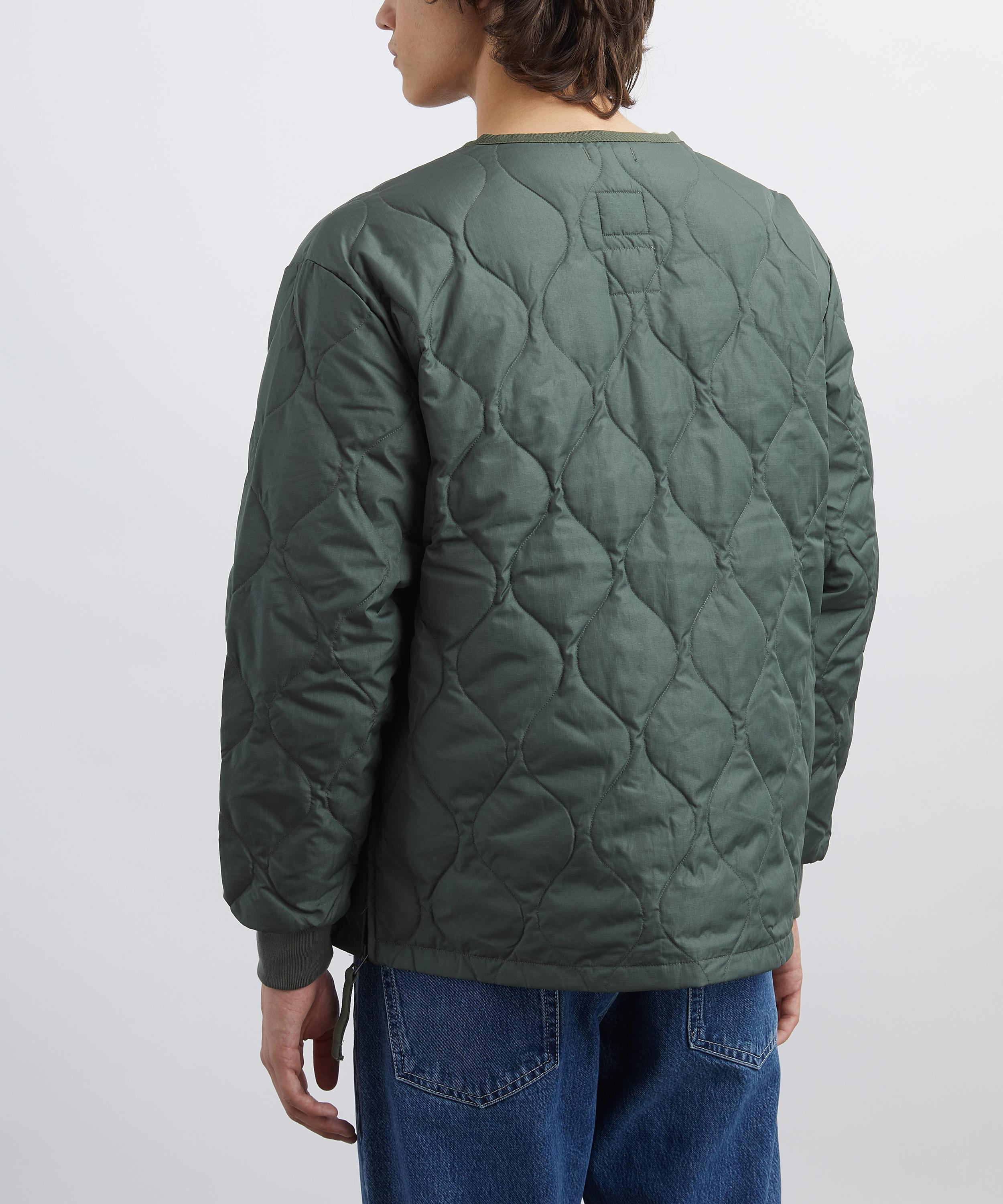 TAION - Military Crew-Neck Down Cardigan image number 3