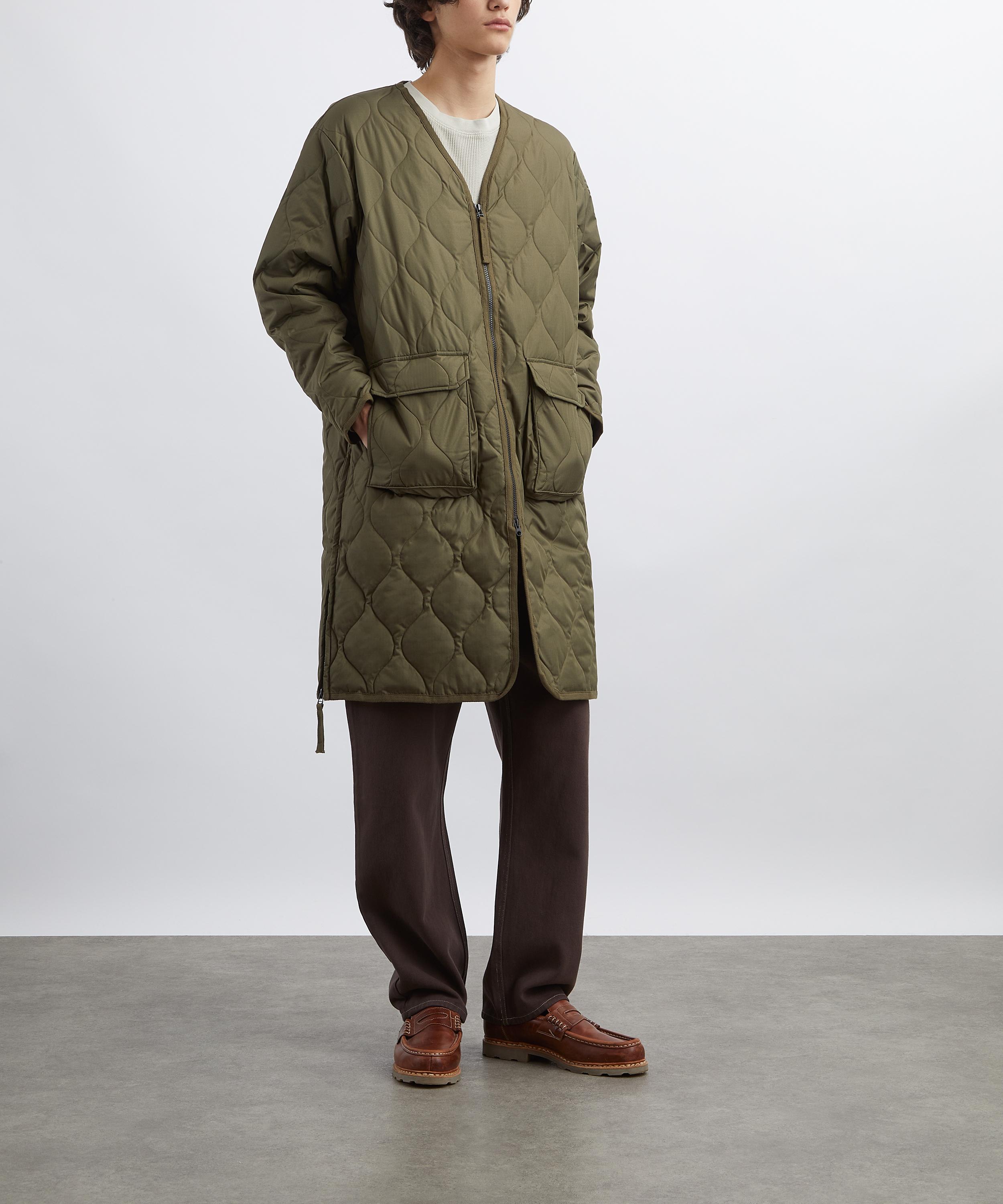 TAION - Military Long V-Neck Down Jacket image number 1