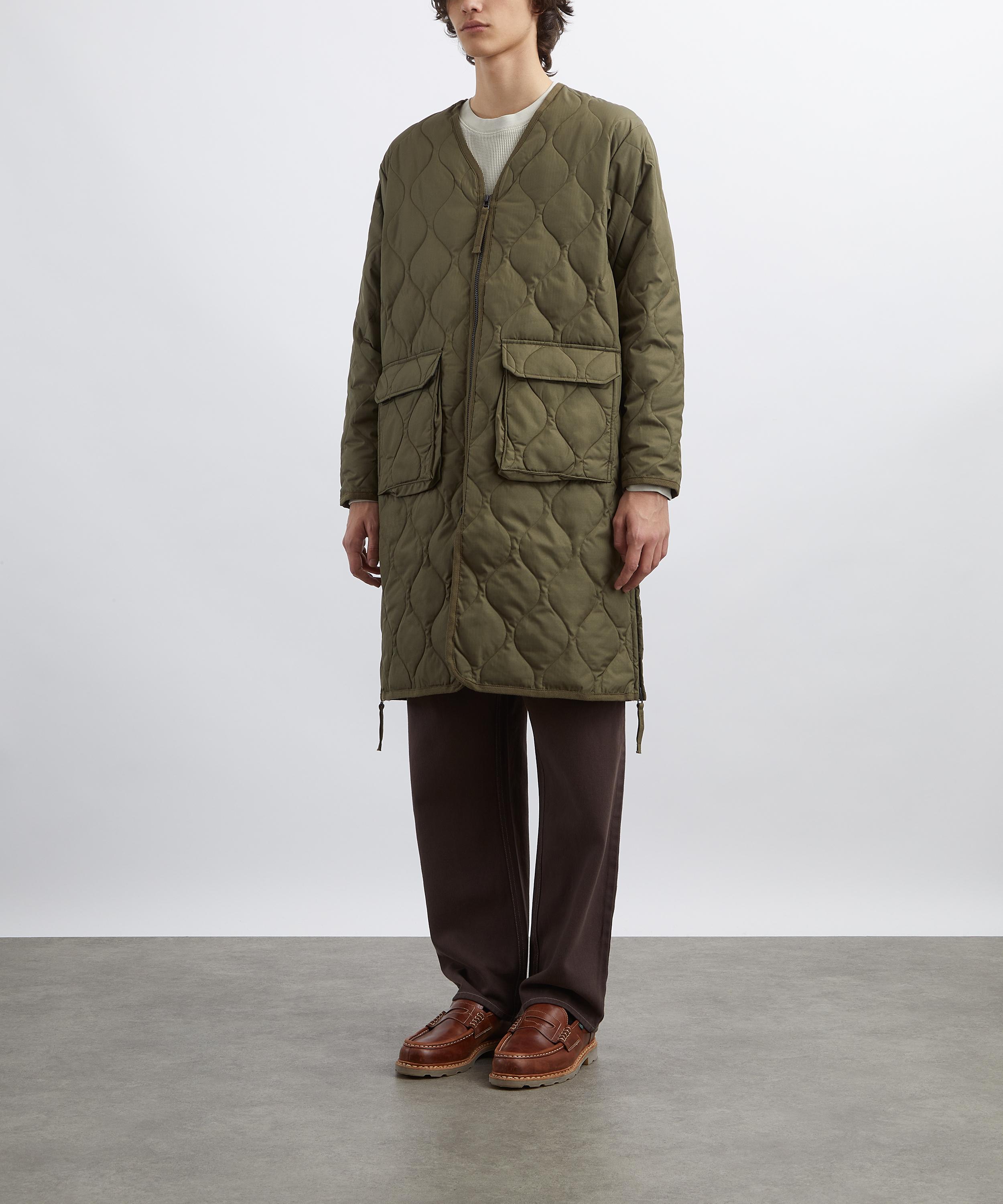 TAION - Military Long V-Neck Down Jacket image number 2