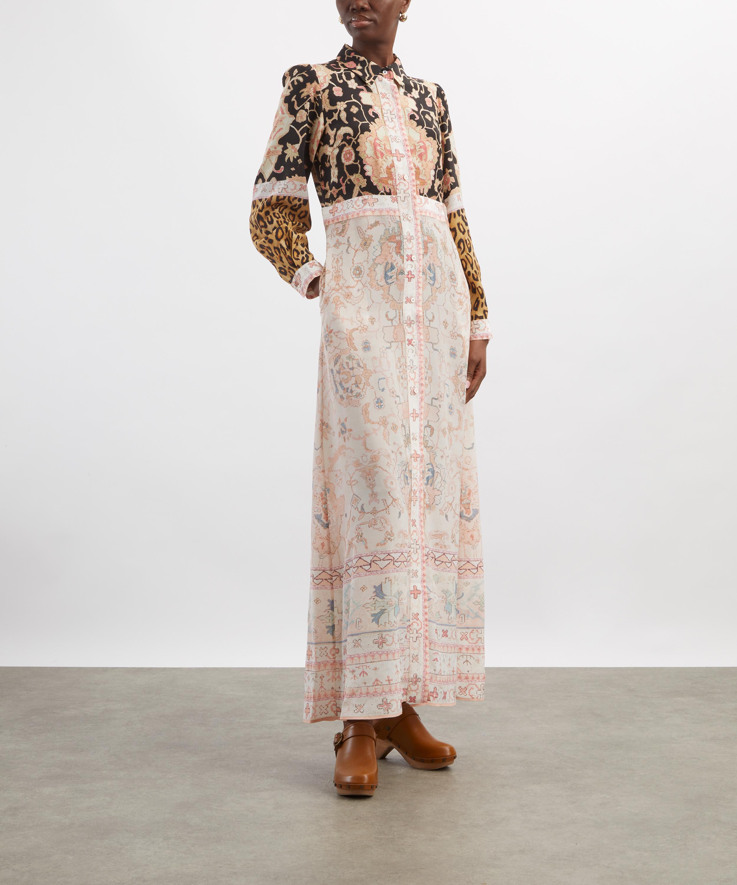 Hayley Menzies - Black Desert Loom Silk Shirt Dress image number 1