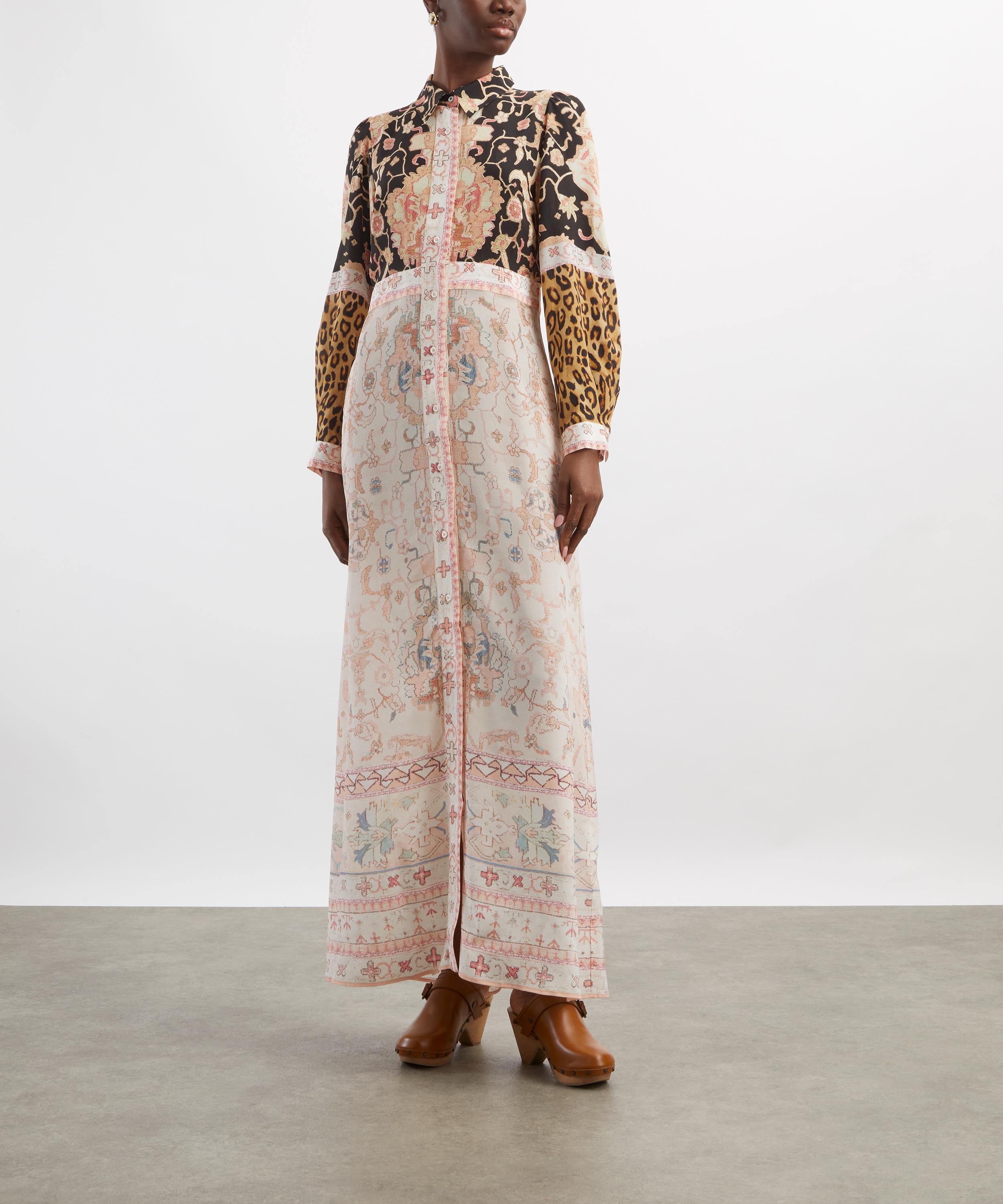 Hayley Menzies - Black Desert Loom Silk Shirt Dress image number 2