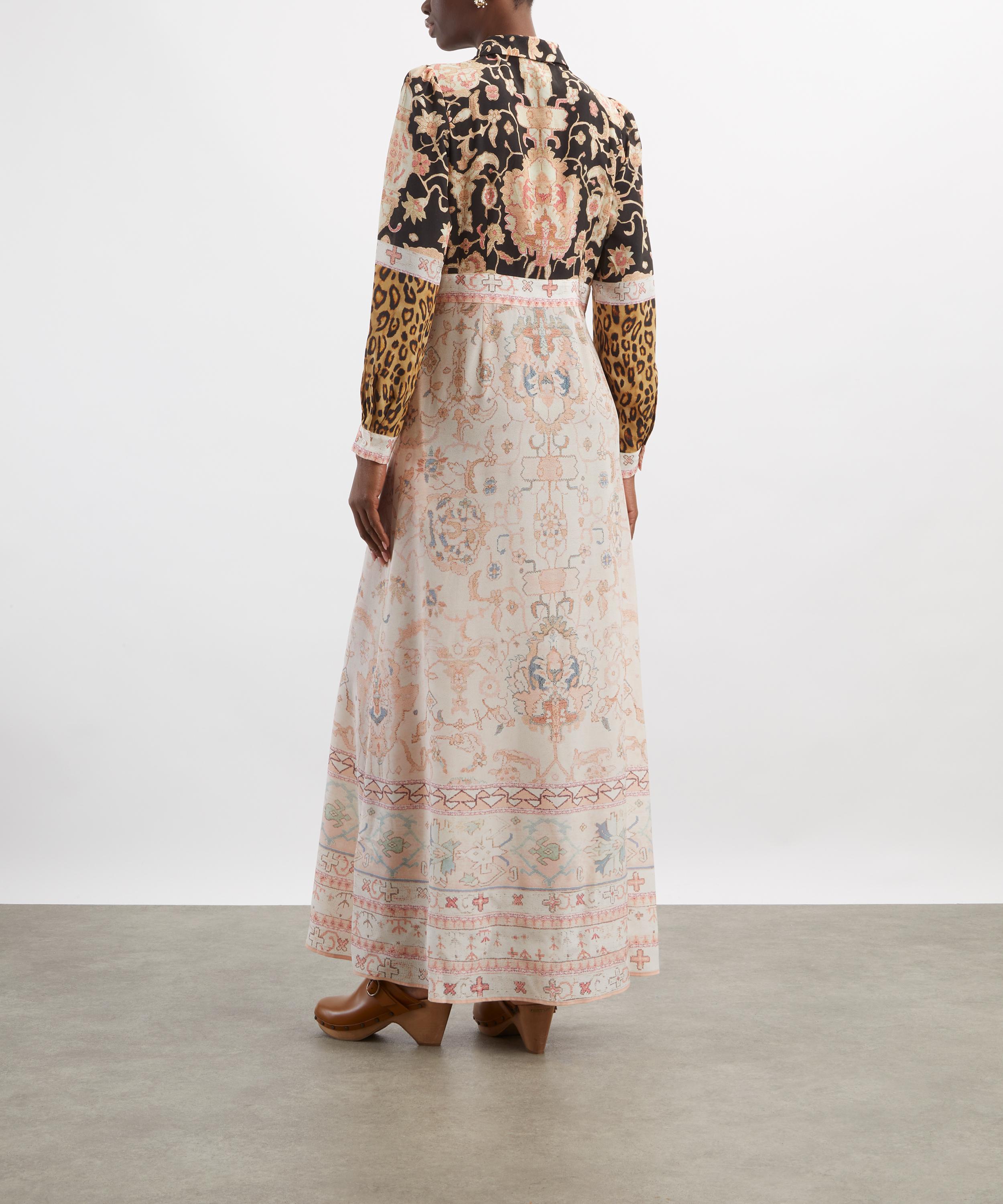 Hayley Menzies - Black Desert Loom Silk Shirt Dress image number 3