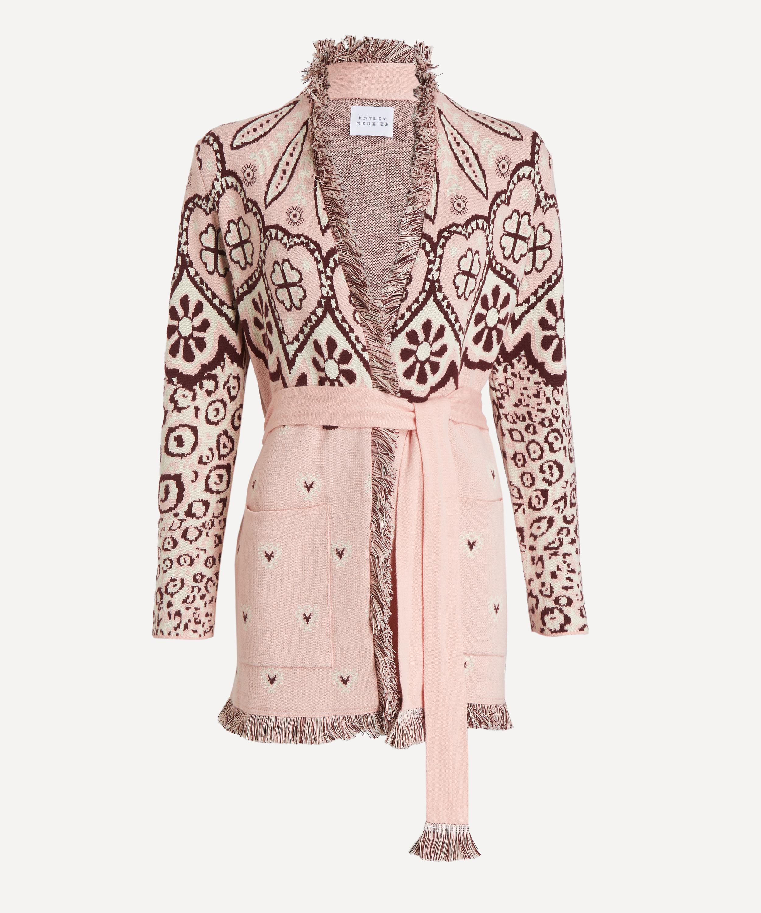 Hayley Menzies - Pink Dalton Jacquard Cardigan