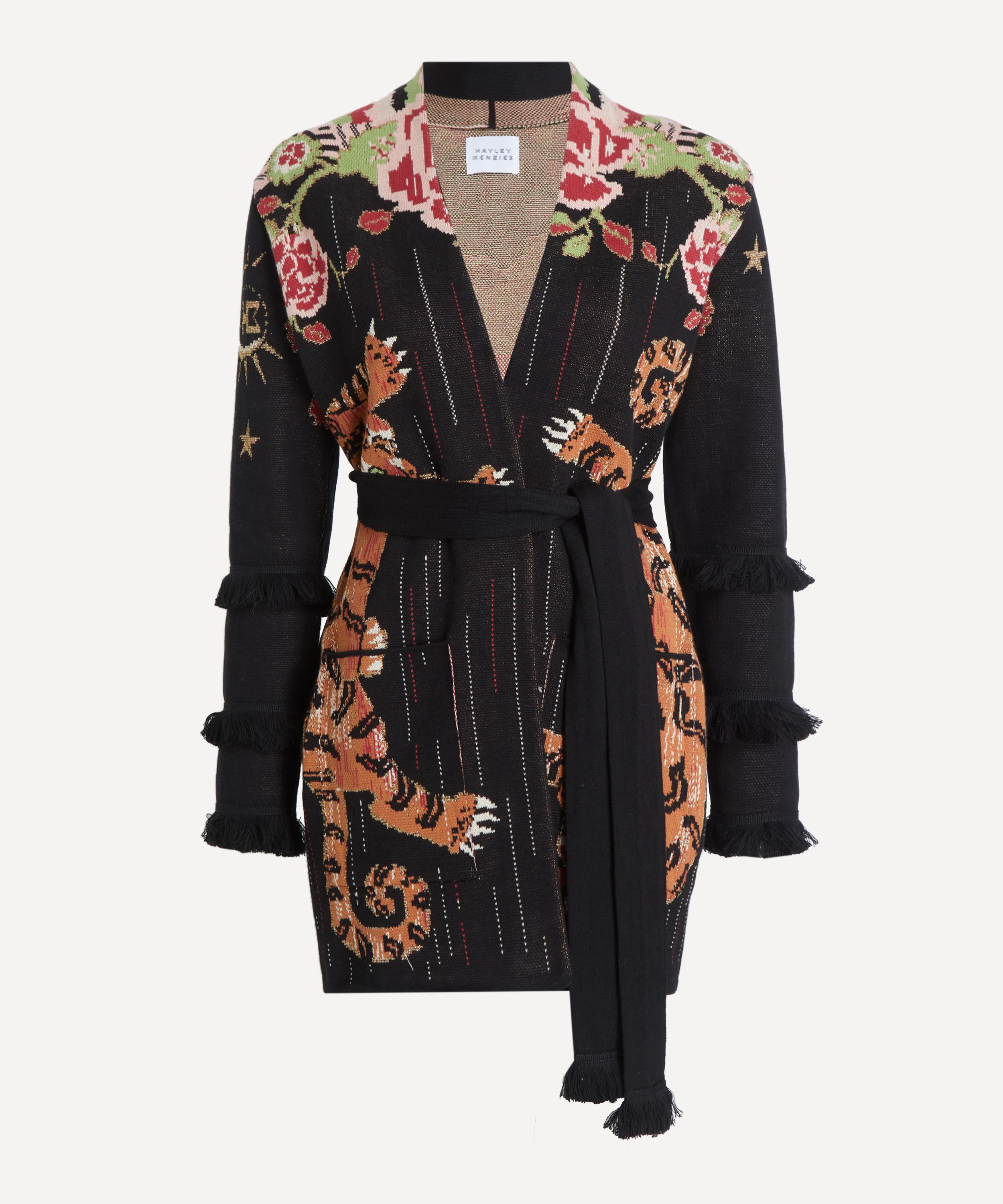 Hayley Menzies - Black Tibetan Tiger Cardigan