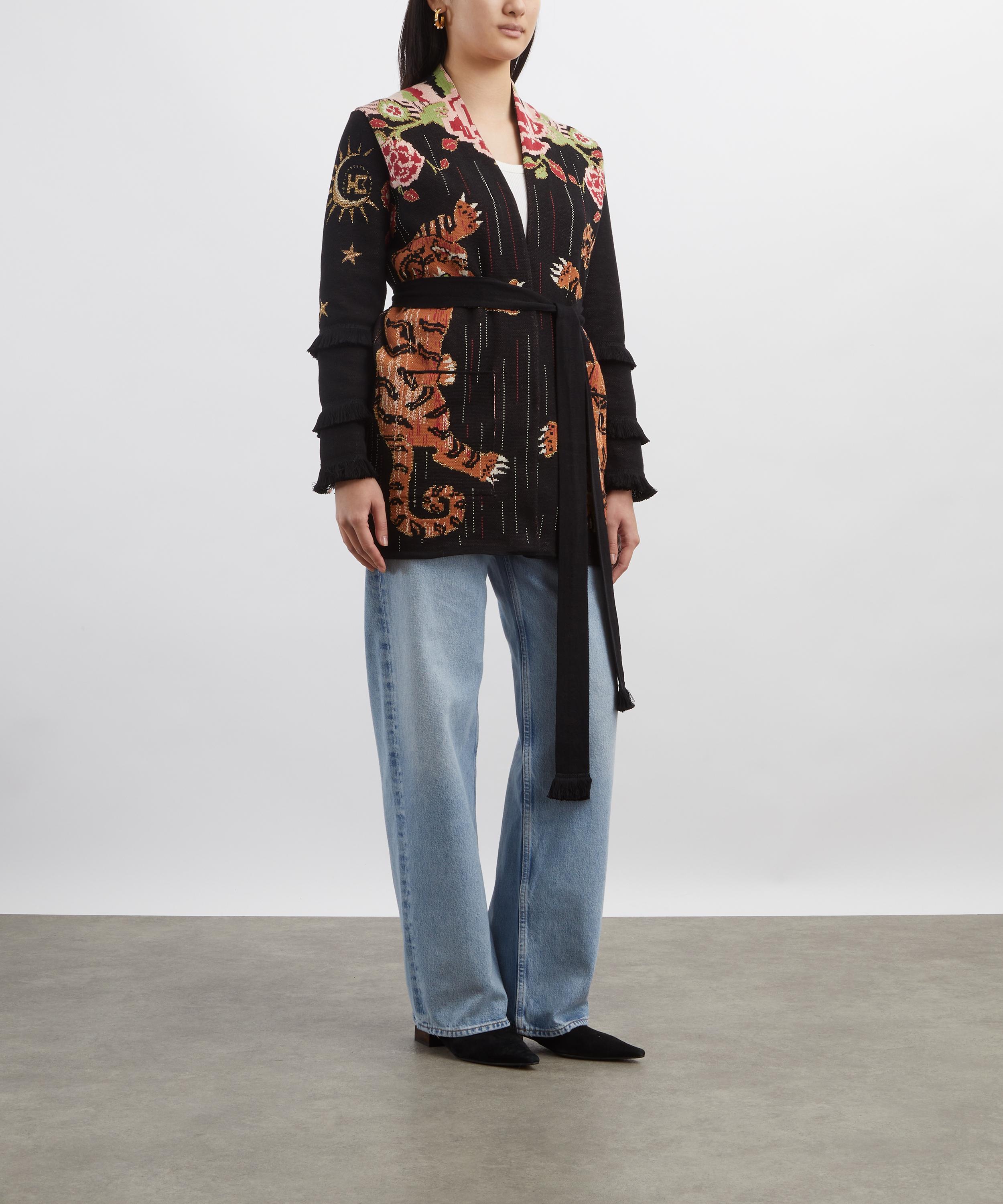 Hayley Menzies - Black Tibetan Tiger Cardigan image number 1