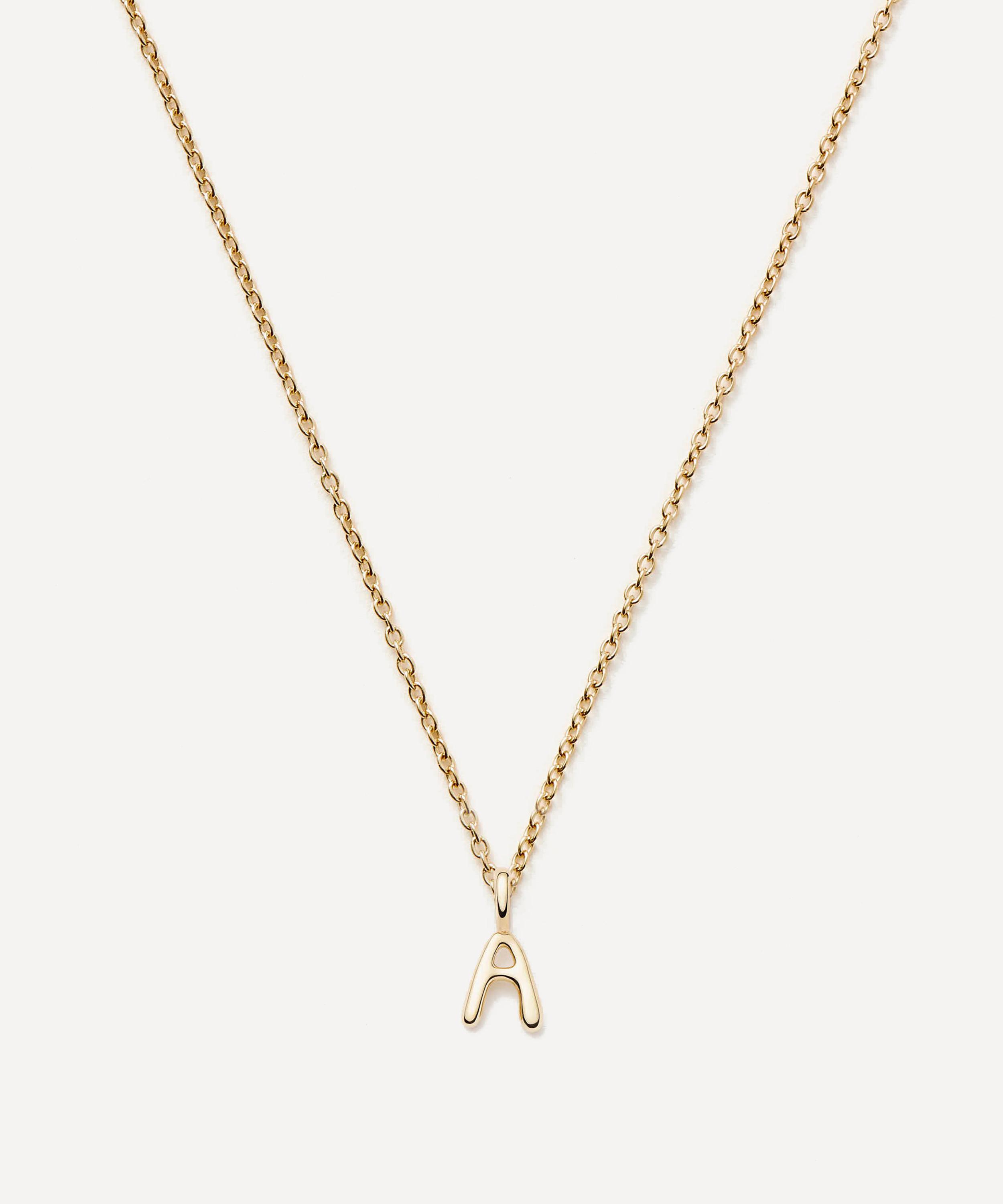 Missoma - 14ct Gold Fine Initial Mini C Pendant Necklace