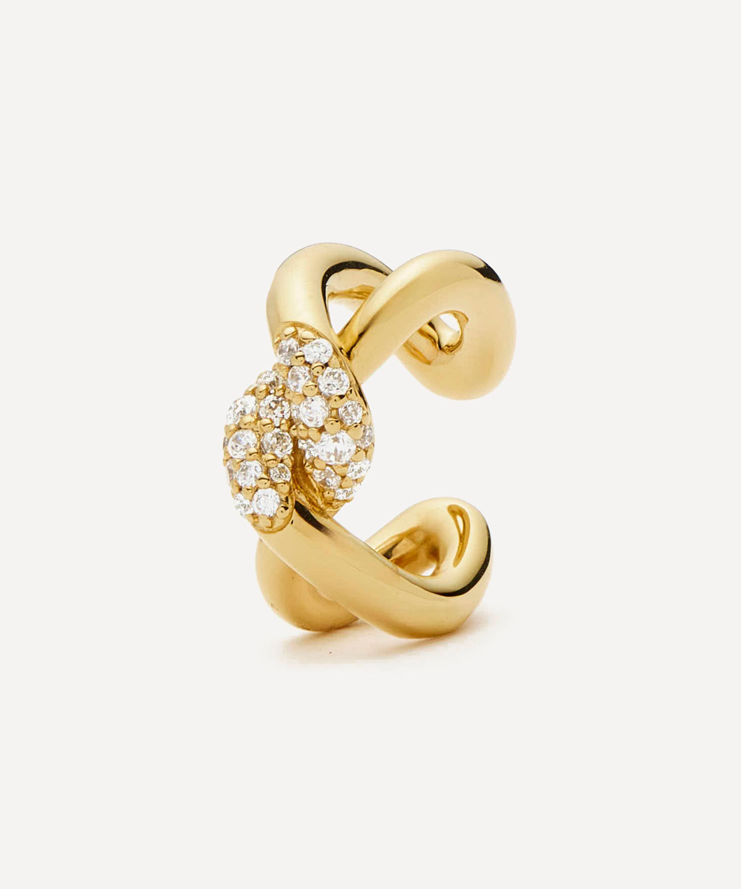 Missoma - 18ct Gold-Plated Molten Snow Ear Cuff