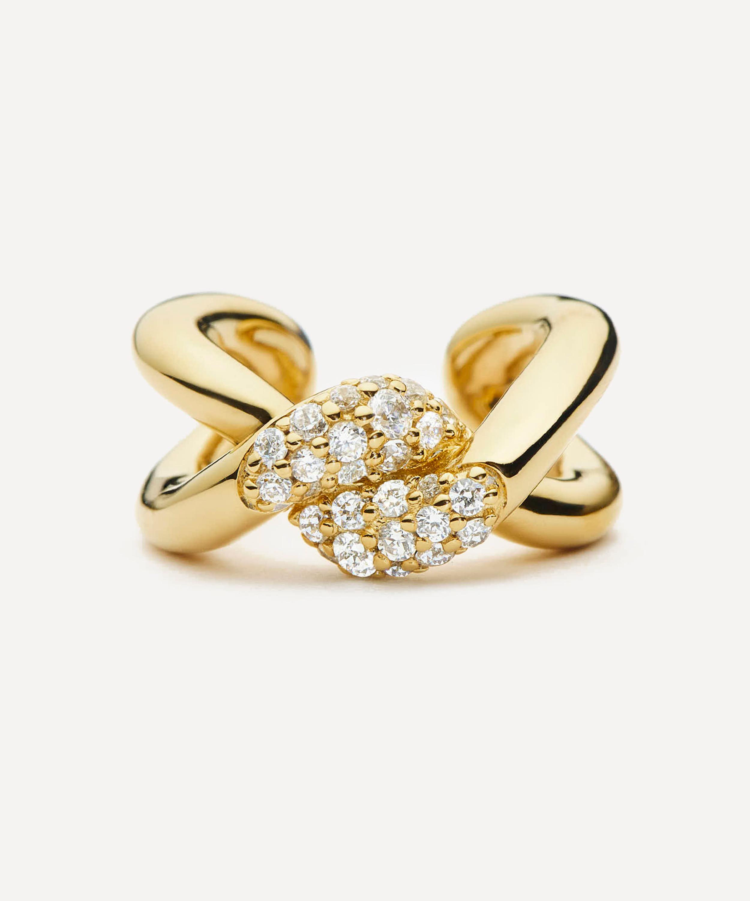 Missoma - 18ct Gold-Plated Molten Snow Ear Cuff image number 2