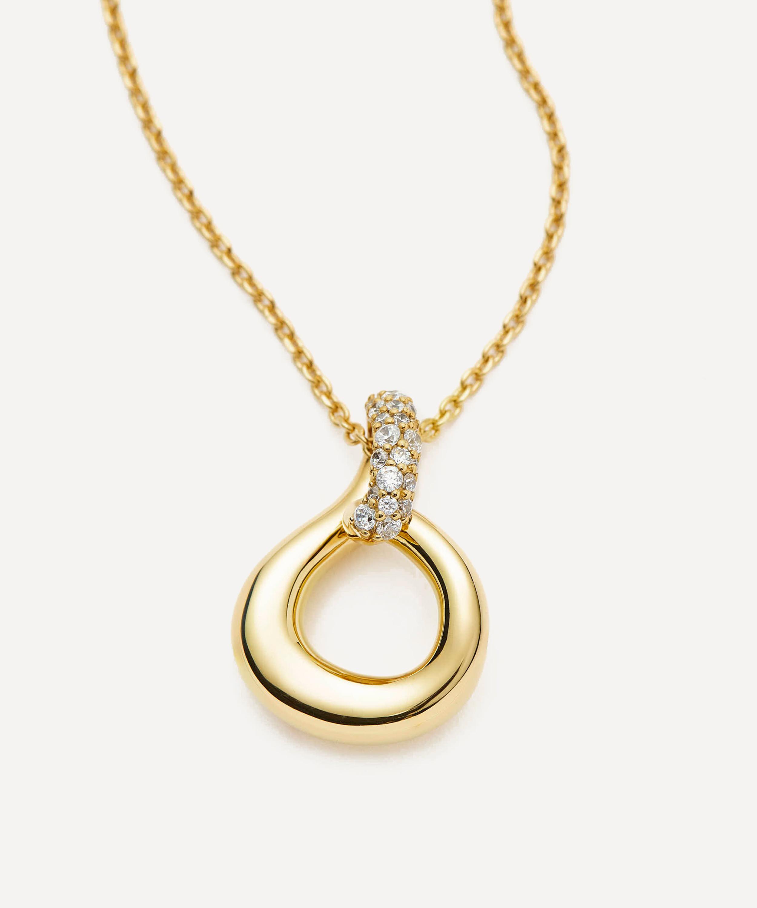 Missoma - 18ct Gold-Plated Molten Snow Twisted Pendant Necklace image number 2