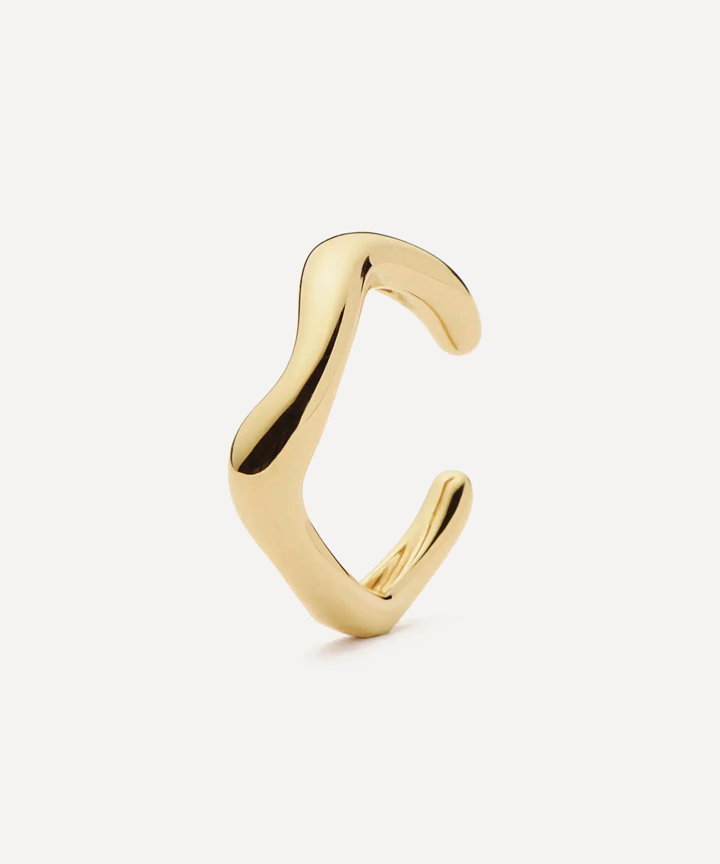 Missoma - 14ct Gold Molten Fine Ear Cuff image number 0
