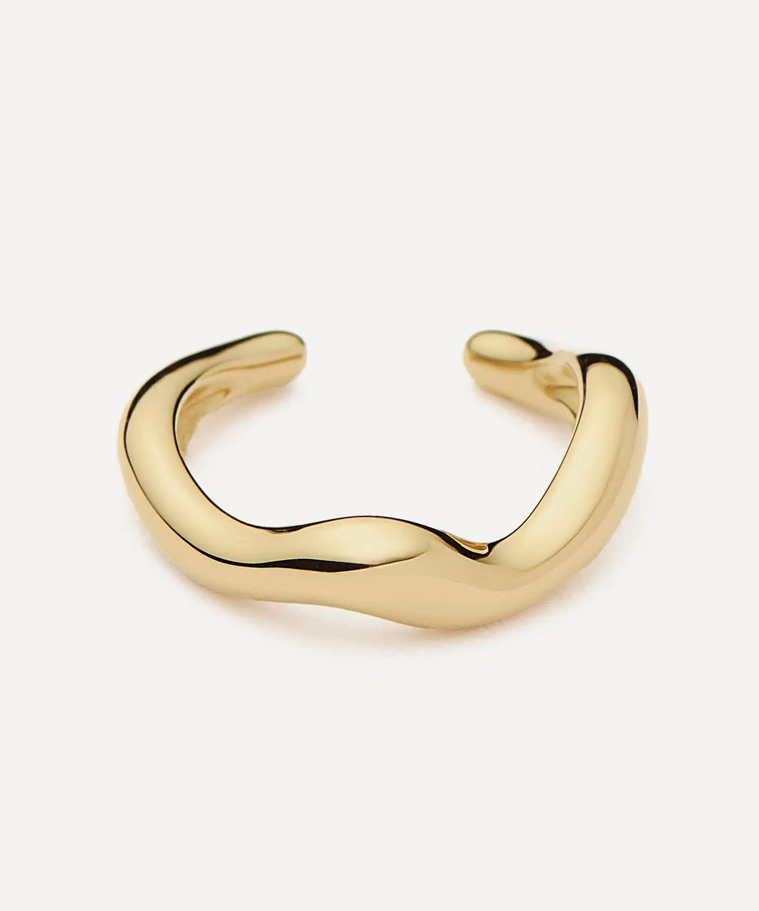 Missoma - 14ct Gold Molten Fine Ear Cuff image number 1