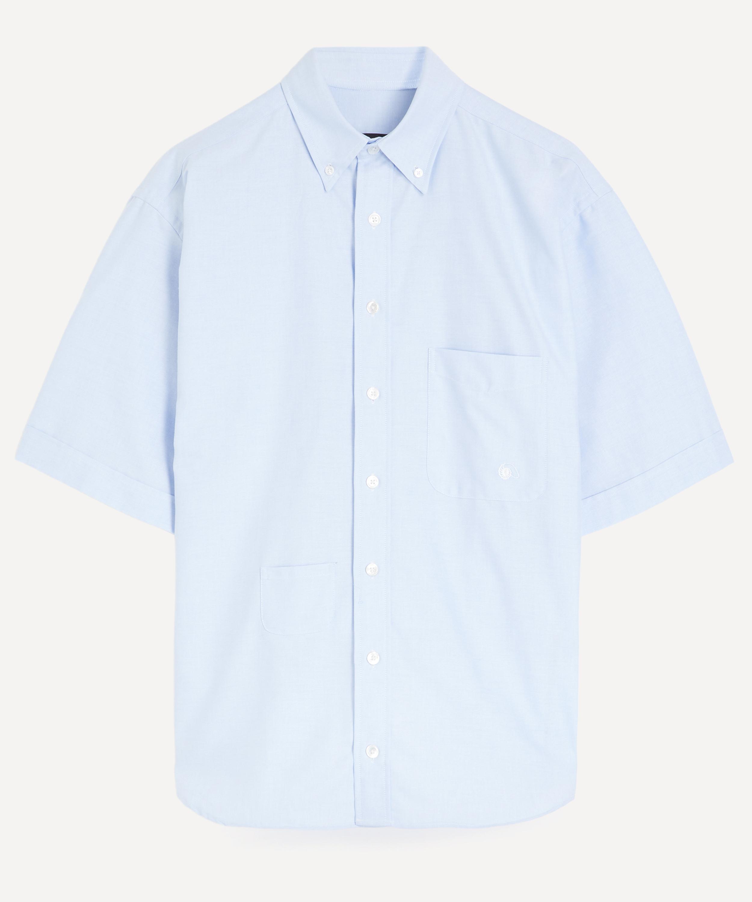 Aaron Levine - Oxford Relaxed Button-Down Shirt in Sky Blue
