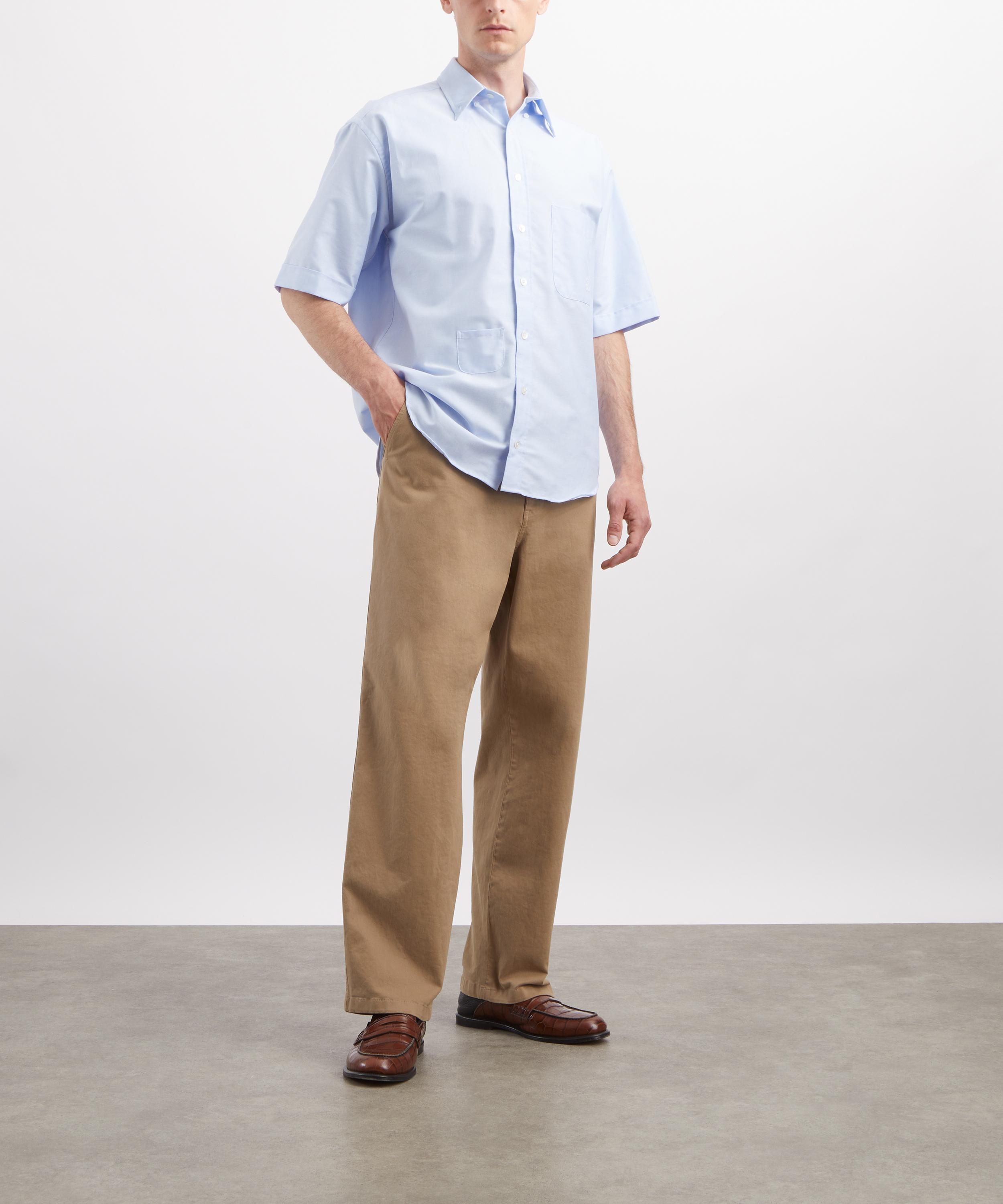 Aaron Levine - Oxford Relaxed Button-Down Shirt in Sky Blue image number 1