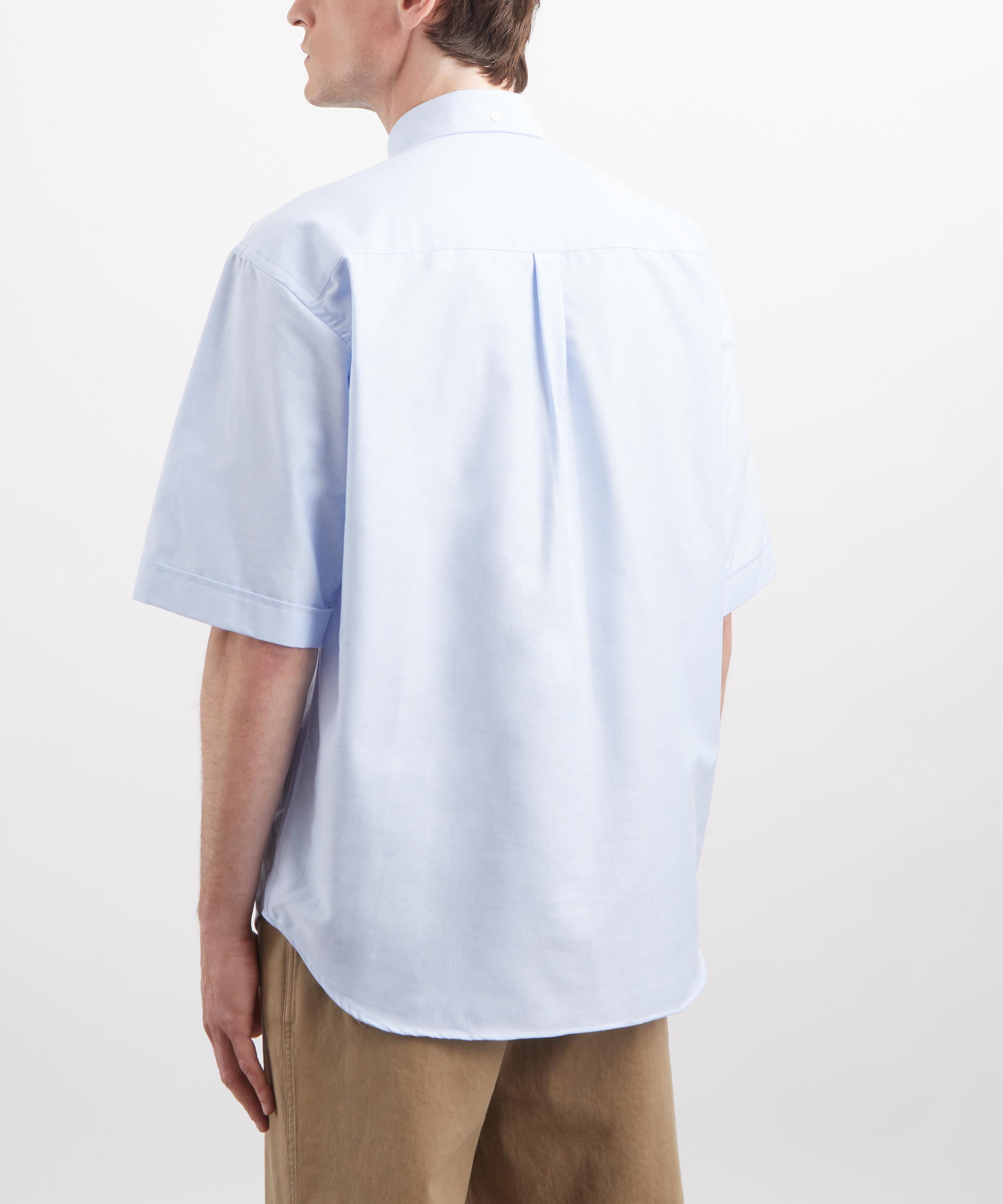 Aaron Levine - Oxford Relaxed Button-Down Shirt in Sky Blue image number 3
