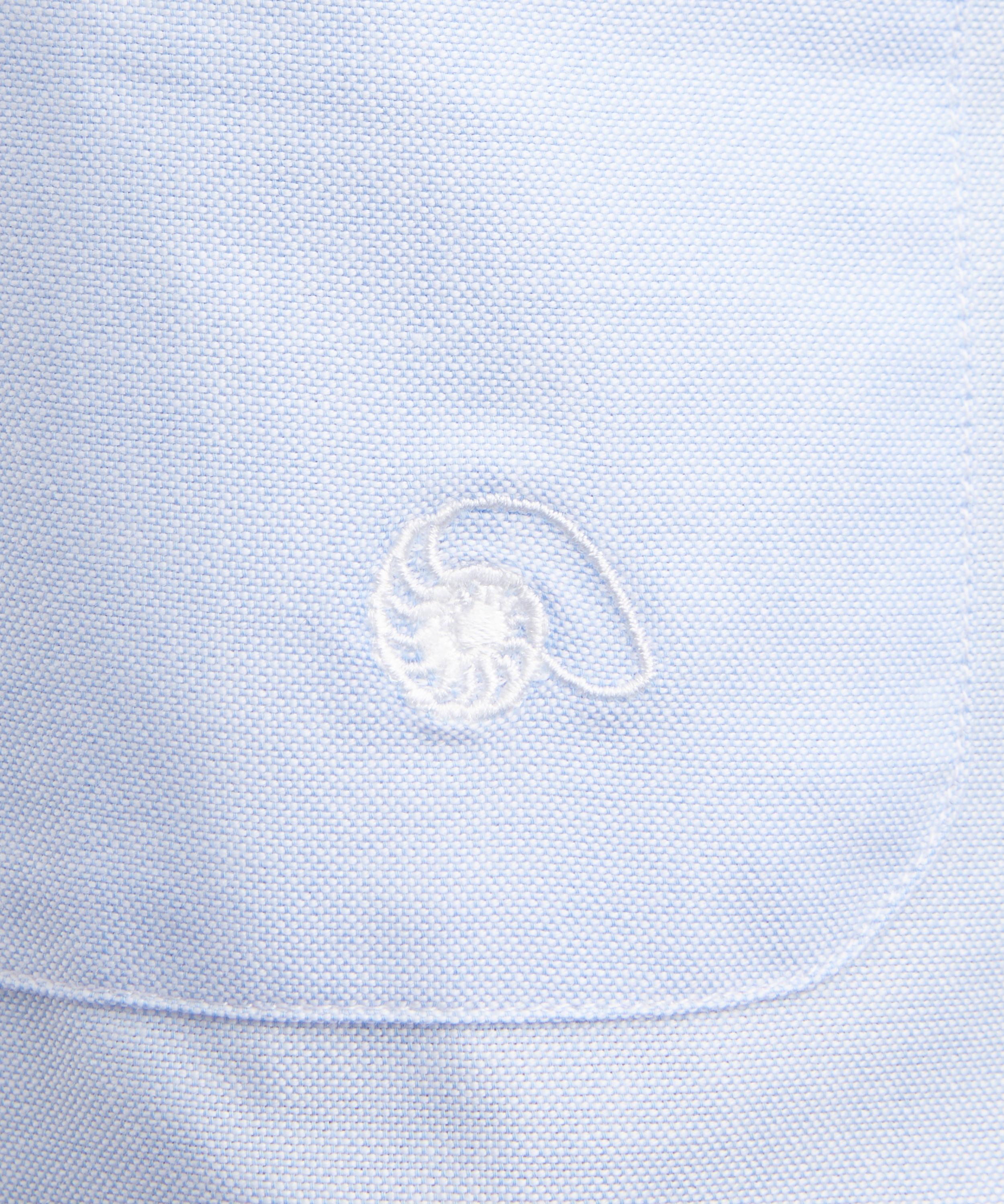 Aaron Levine - Oxford Relaxed Button-Down Shirt in Sky Blue image number 4